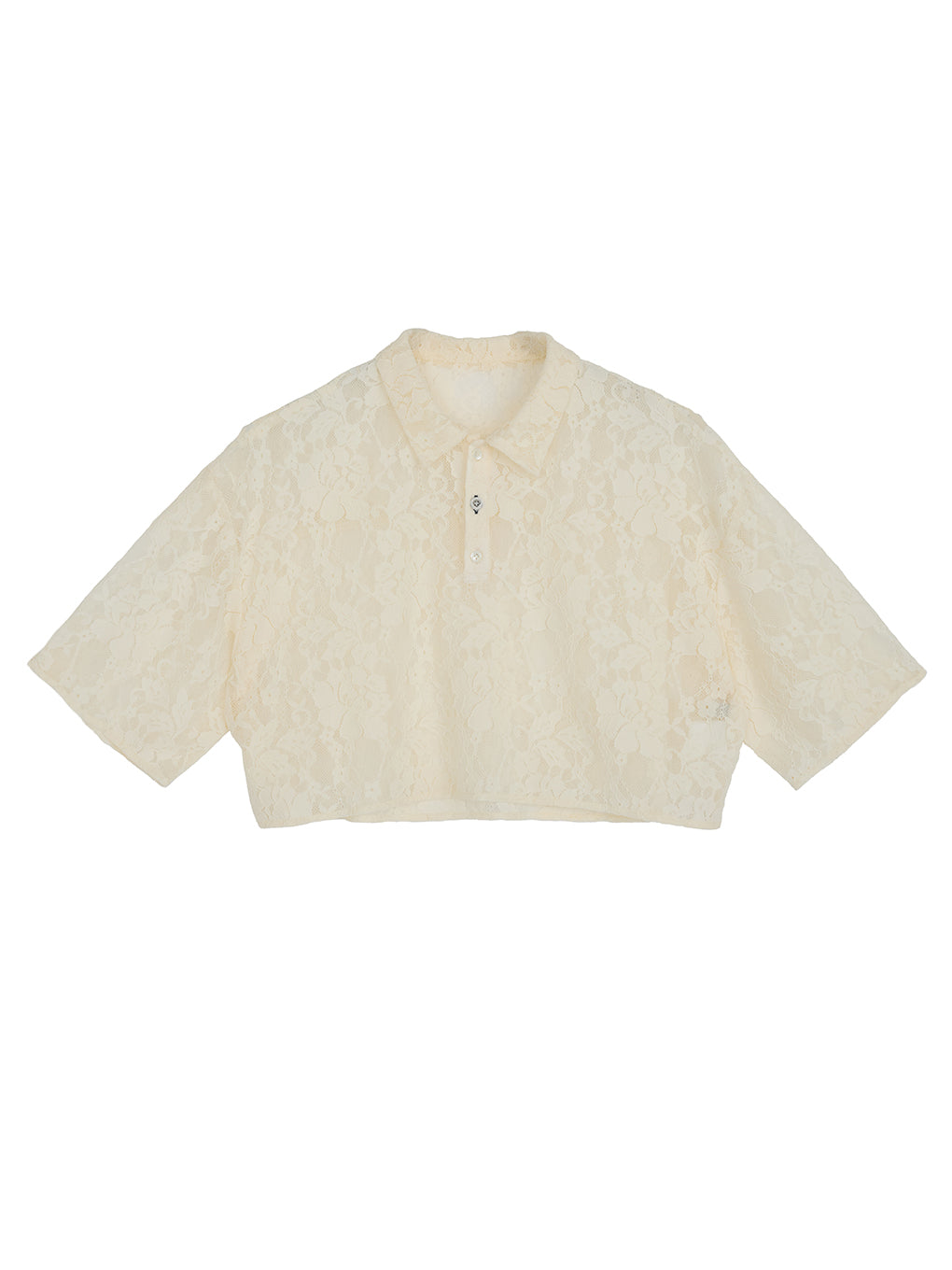 LACE POLO SHIRT