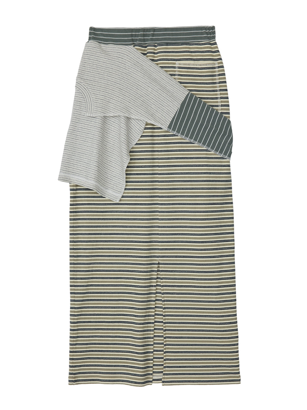BORDER LAYERED SKIRT
