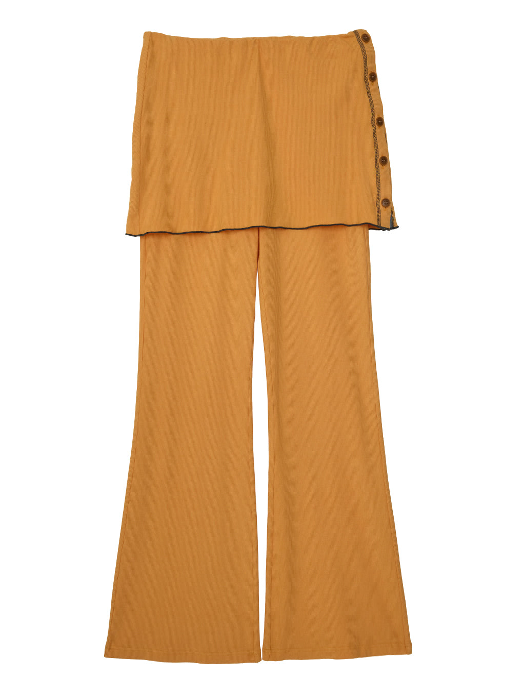 MELLOW RIB SKIRT PANTS