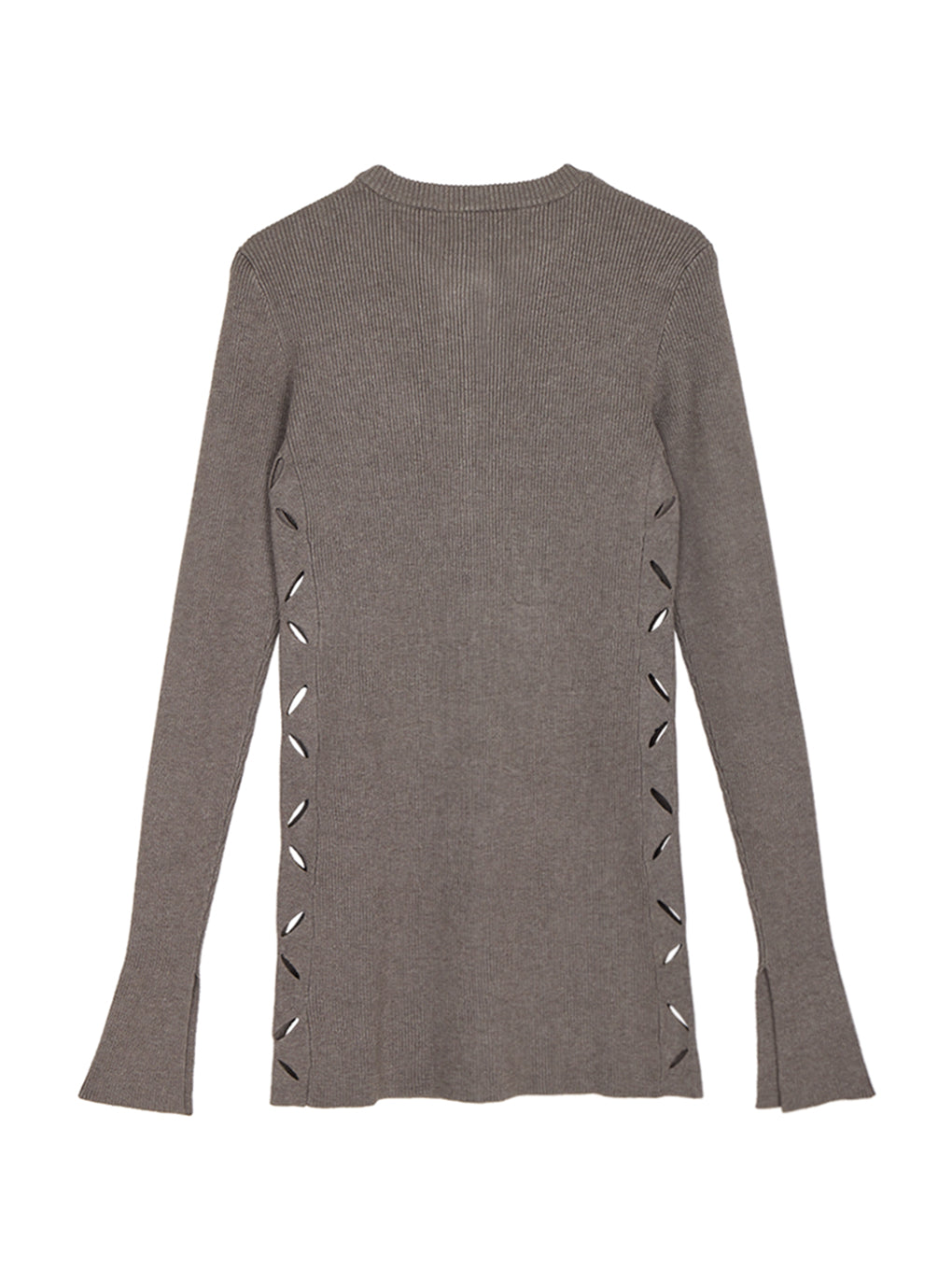 HANA CUTTING ZIP KNIT