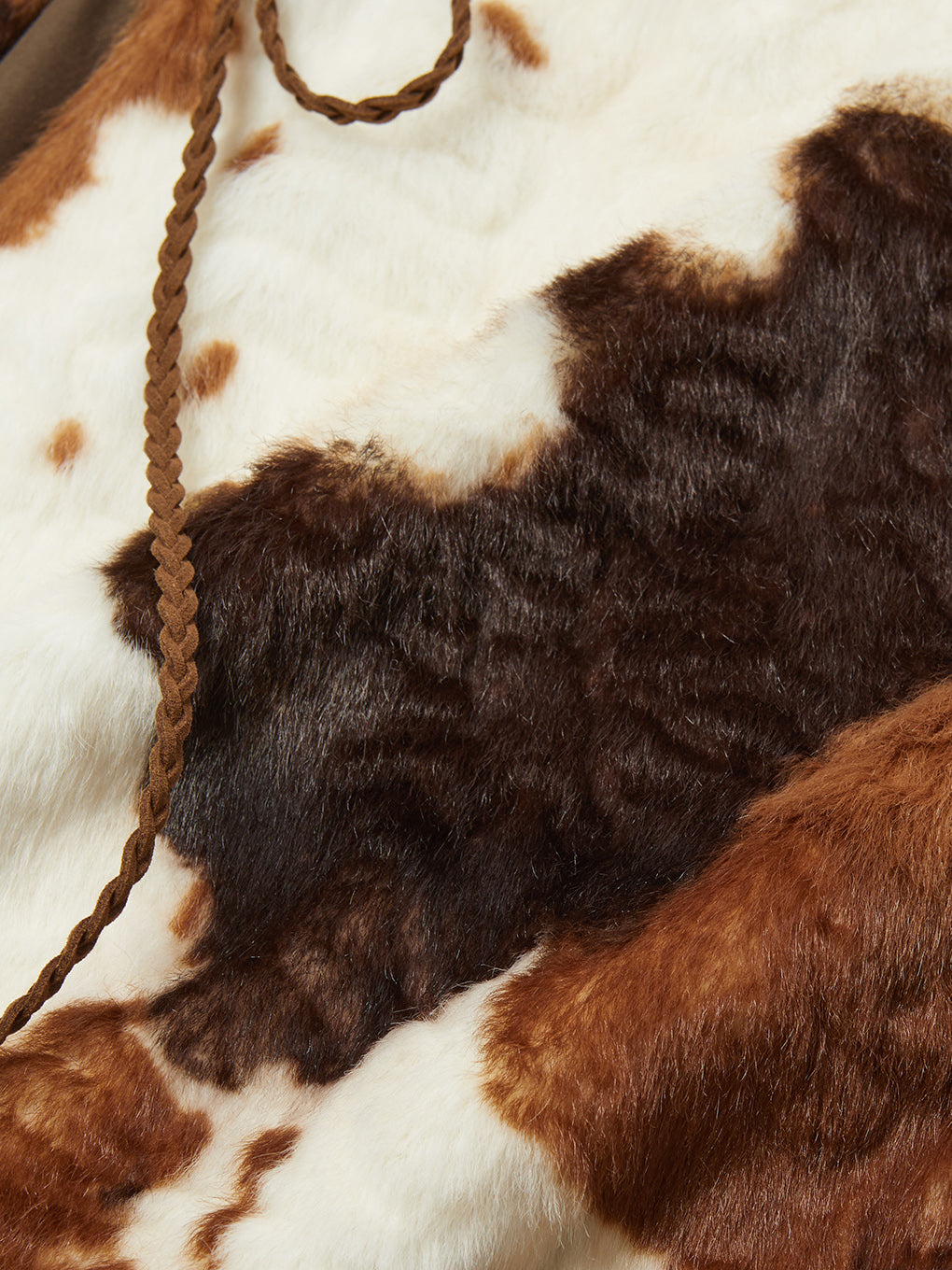 ANIMAL FUR WRAP SKIRT