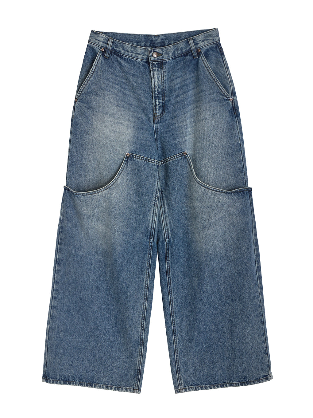 DOUBLE KNEE EXL DENIM