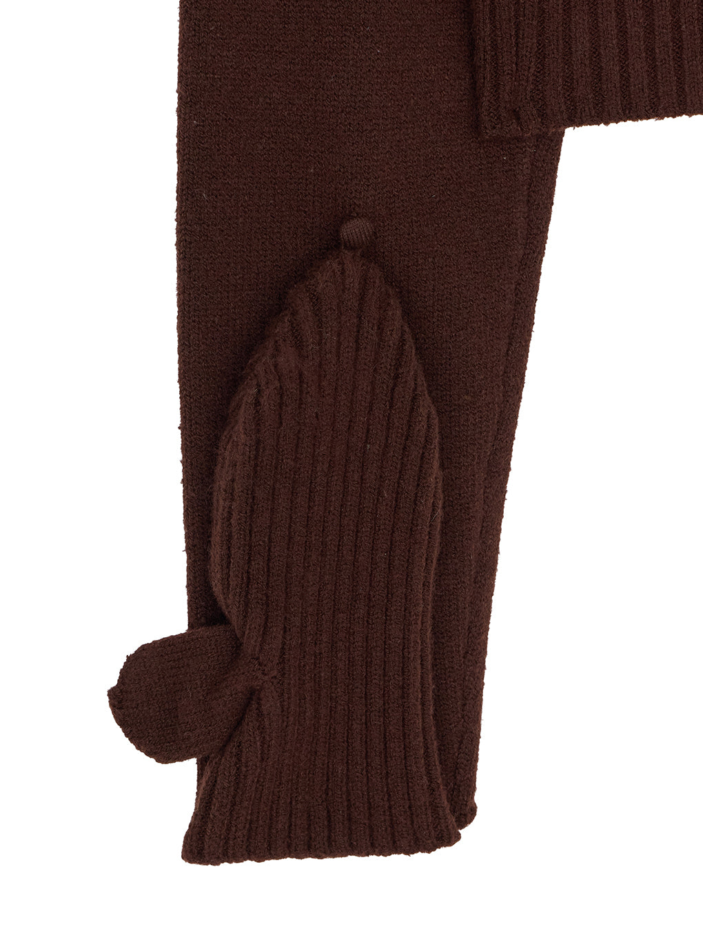 MITTENS KNIT HOODIE