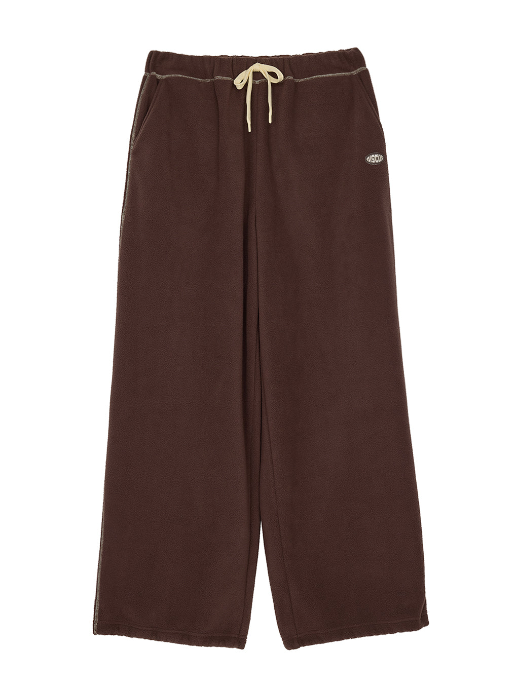 DISCUS FLEECE WIDE PANTS