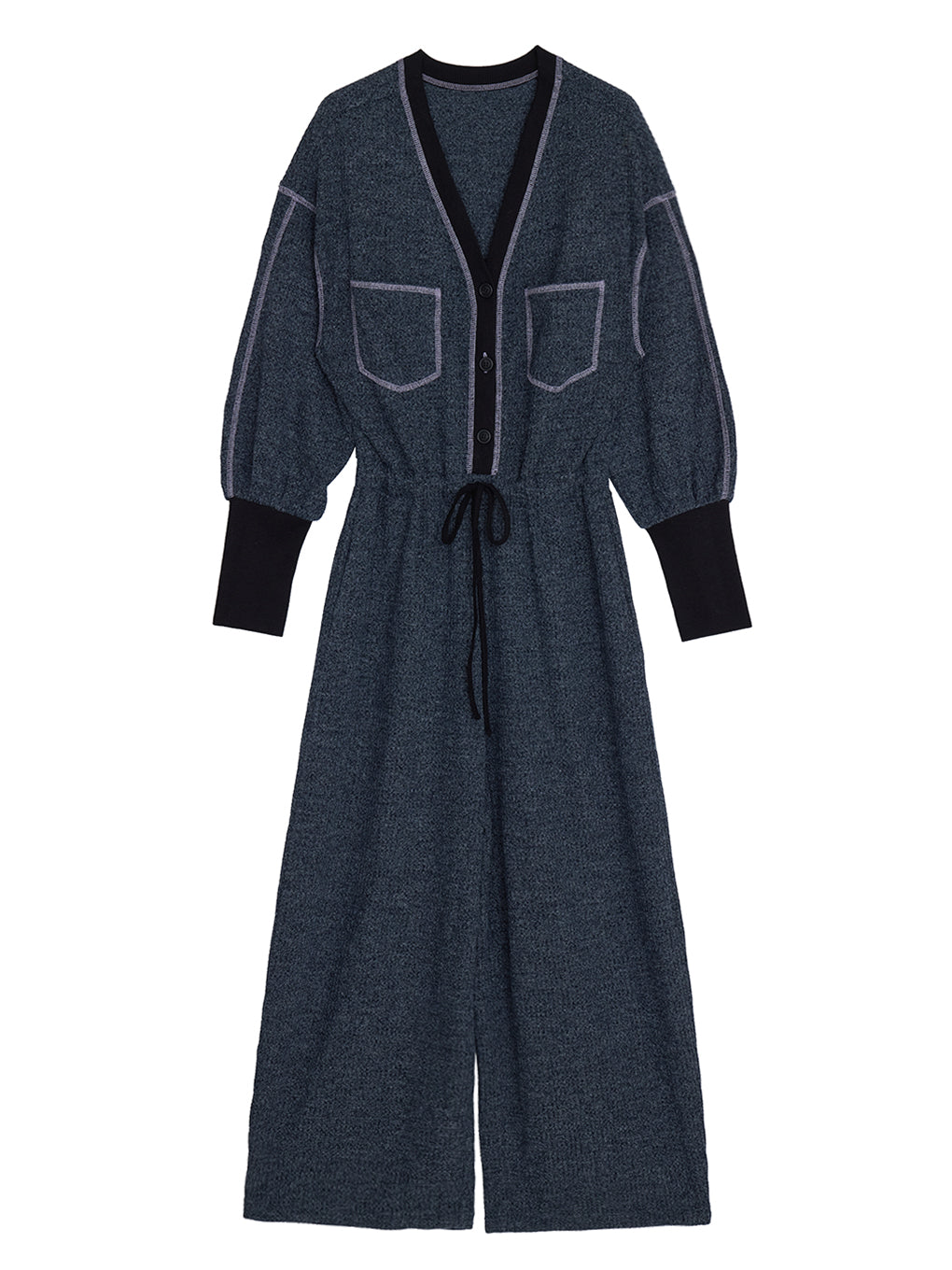 WAFFLE WEAVE JUMPSUIT