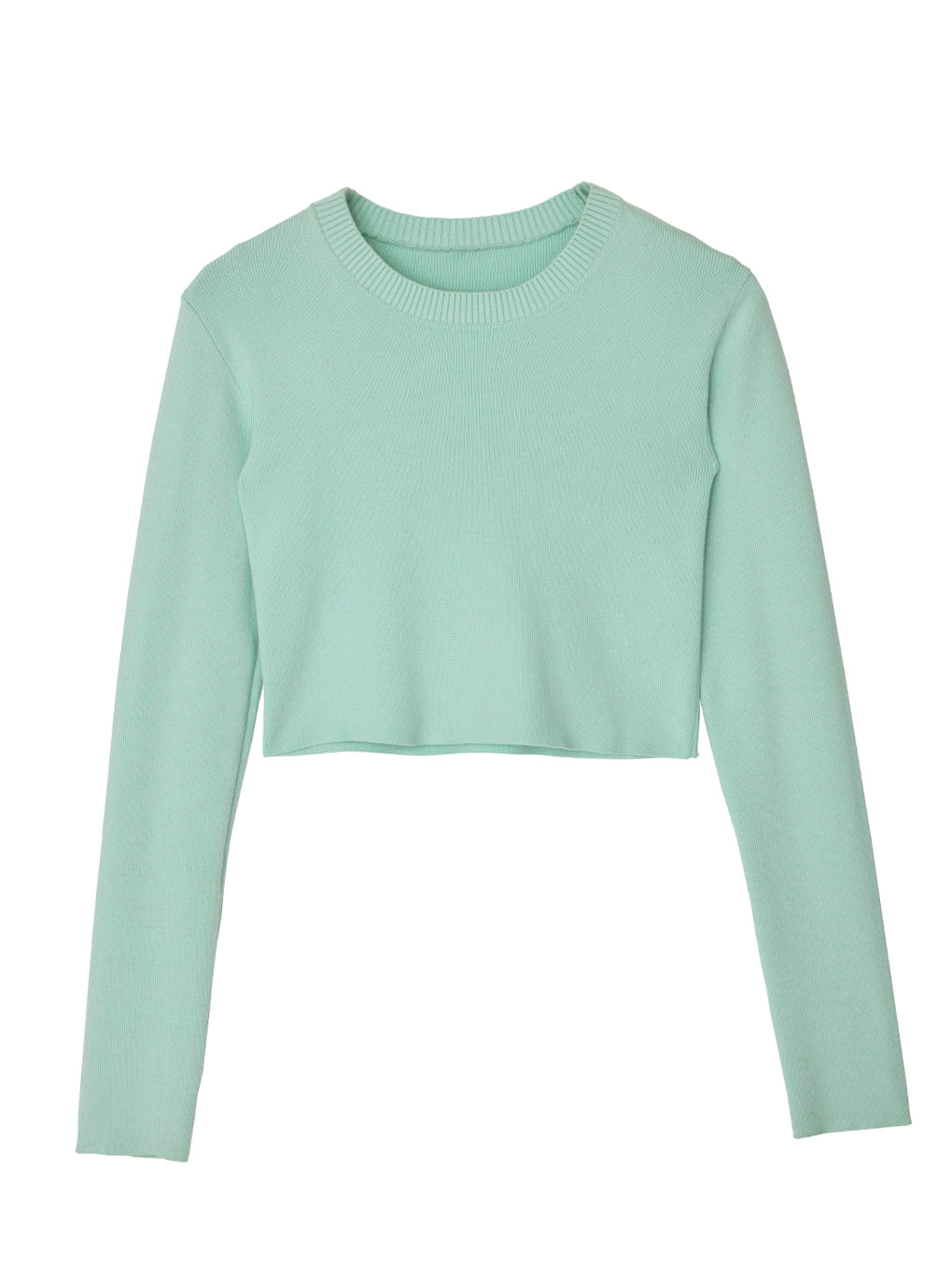 CREW NECK CROPPED TOP