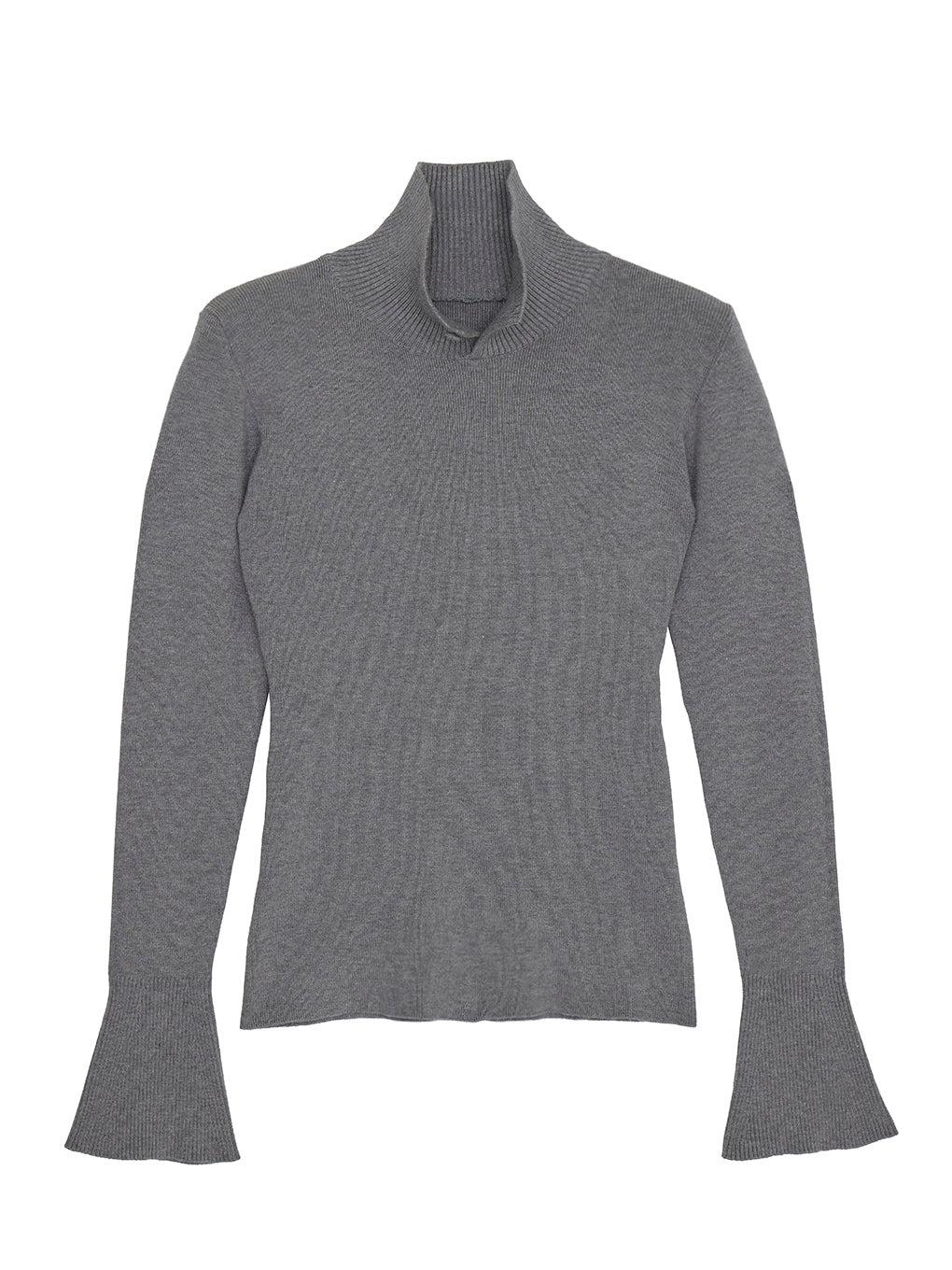 SLIT NECK KNIT TOP