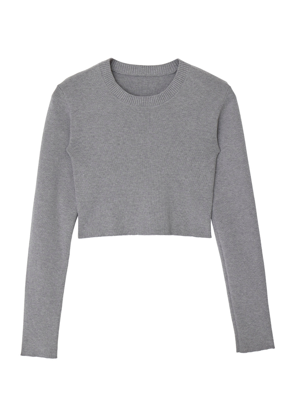 CREW NECK CROPPED TOP
