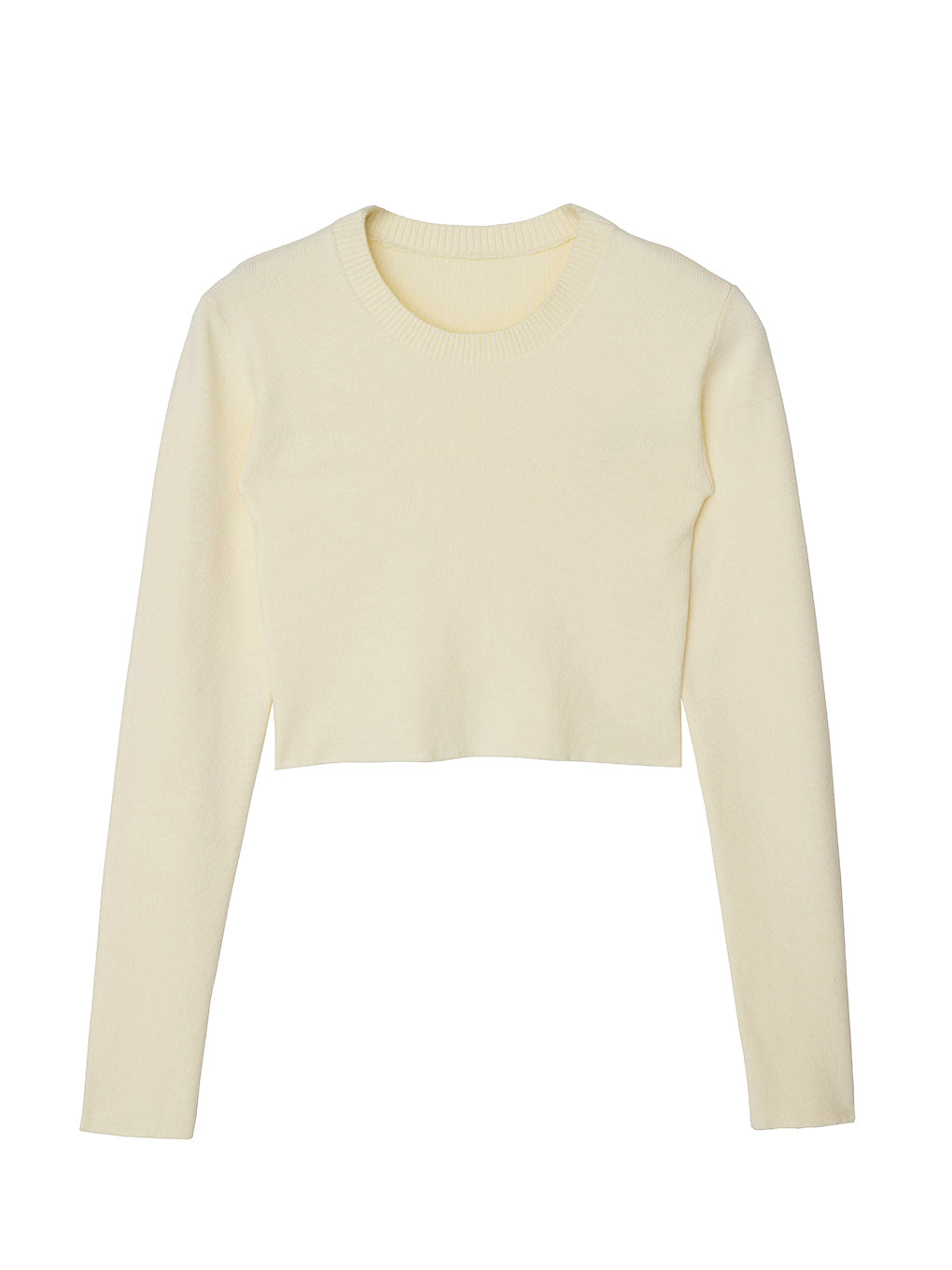 CREW NECK CROPPED TOP