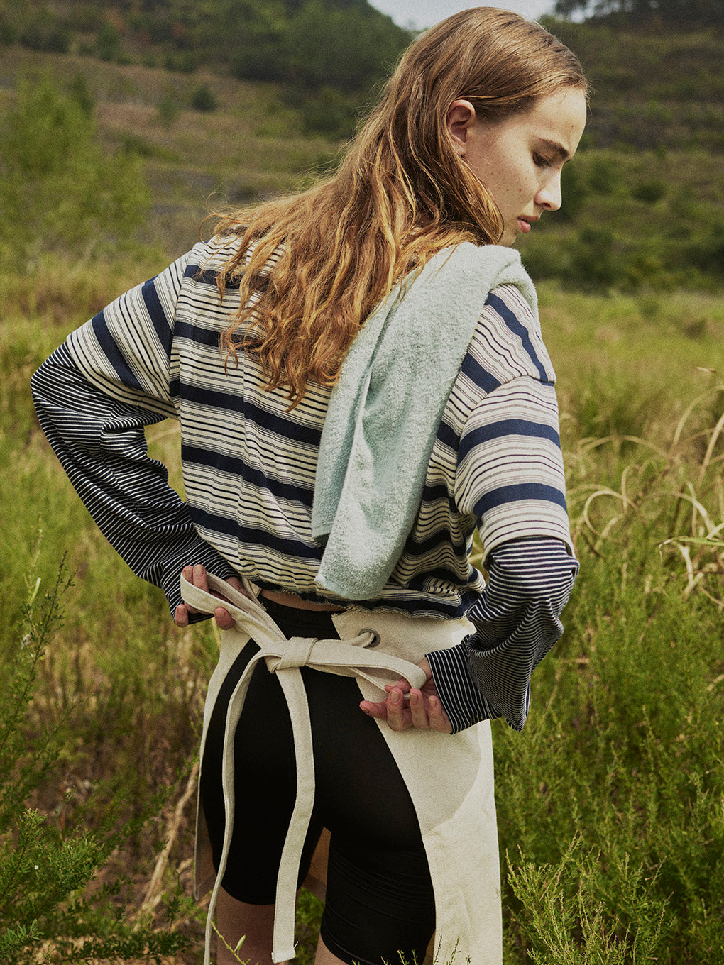 LAYERED BORDER LS TEE