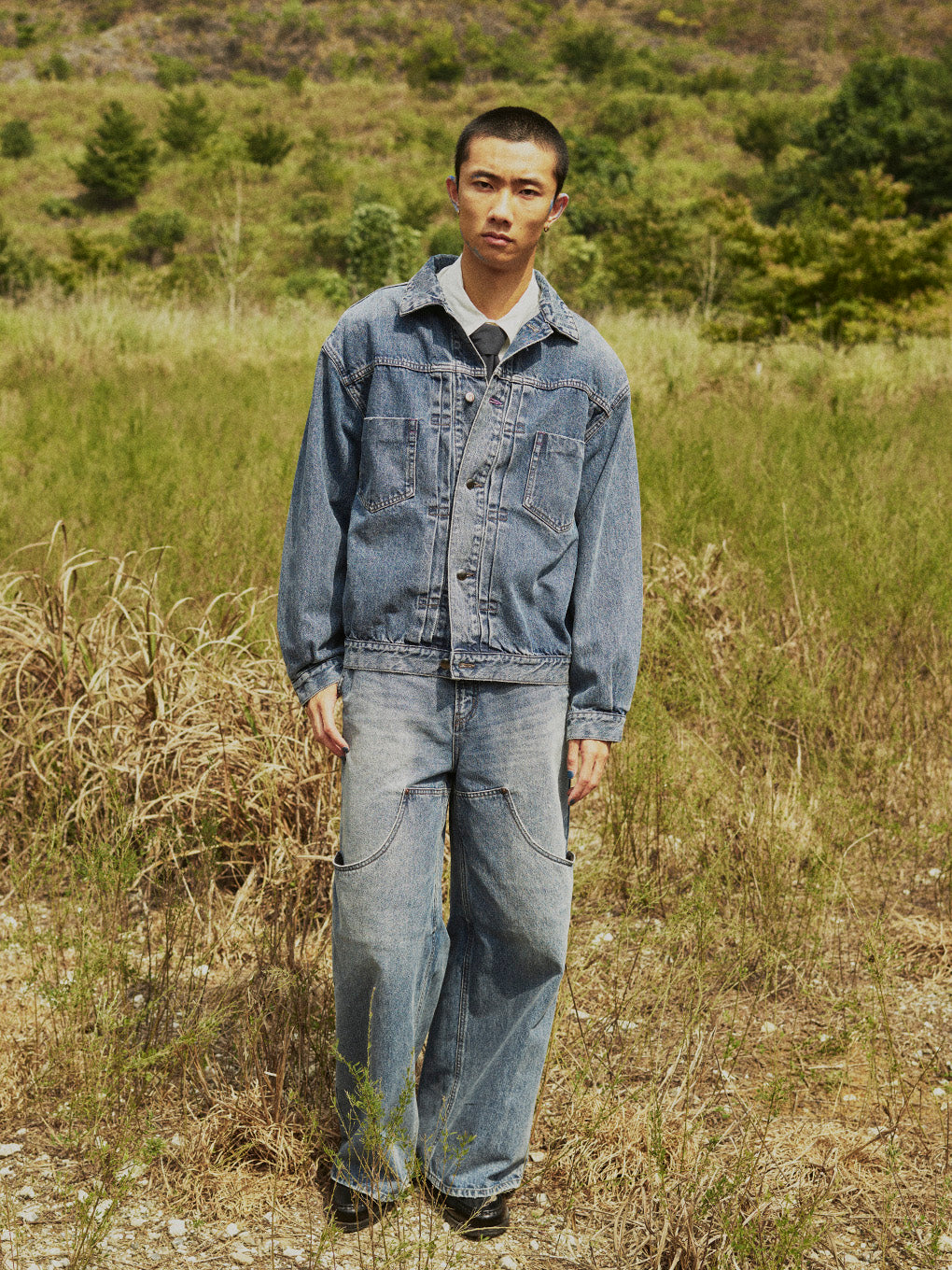 DOUBLE KNEE EXL DENIM