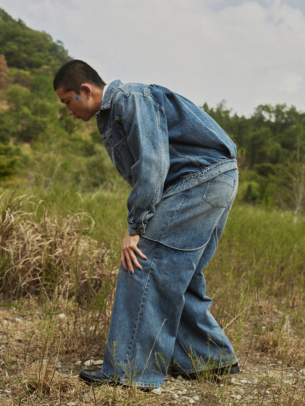 DOUBLE KNEE EXL DENIM