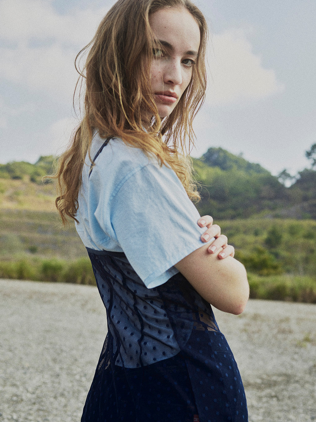 NECKTIE WITH CROPPED SHIRT