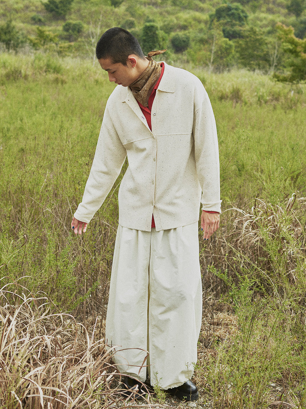 NEP KNIT OVER SHIRT
