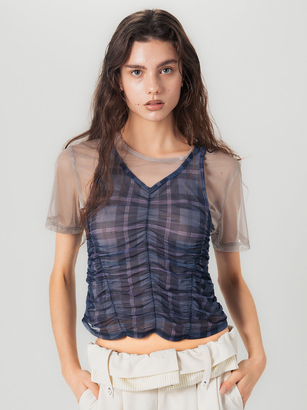 FILMY SHIRRING TOP