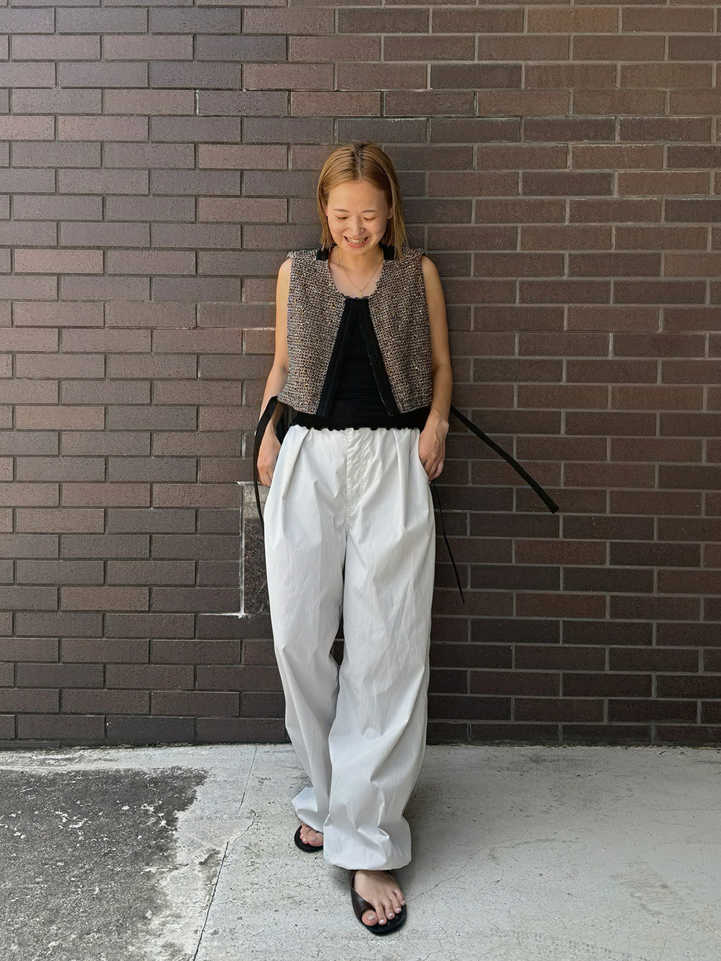 FILMY WIDE STRAIGHT PANTS