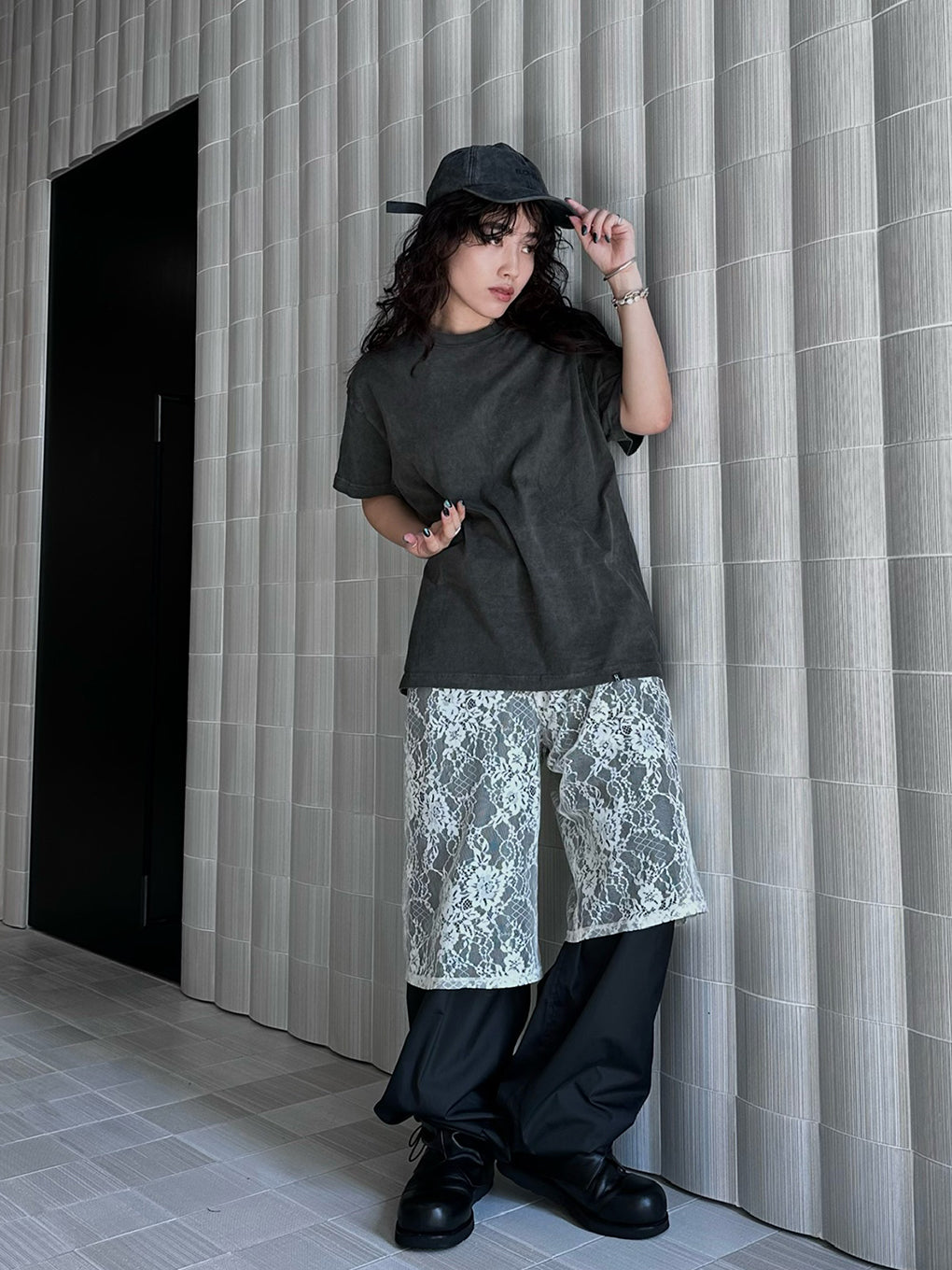 FILMY WIDE STRAIGHT PANTS