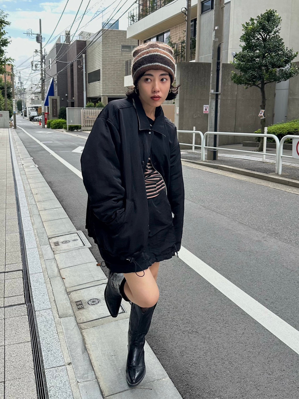 FRENCH TERRY REVERSIBLE COACH JACKET