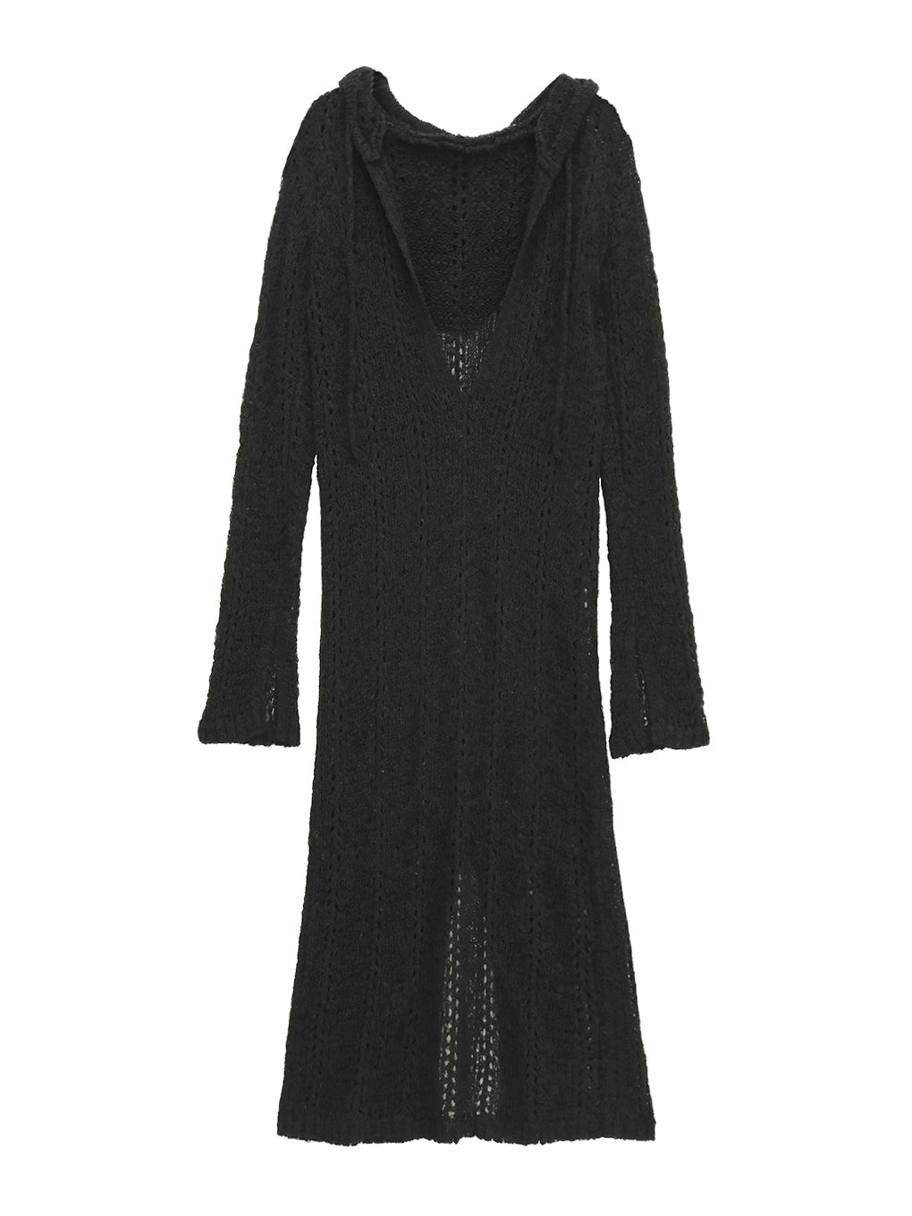 KNIT CROCHET HOODIE OP