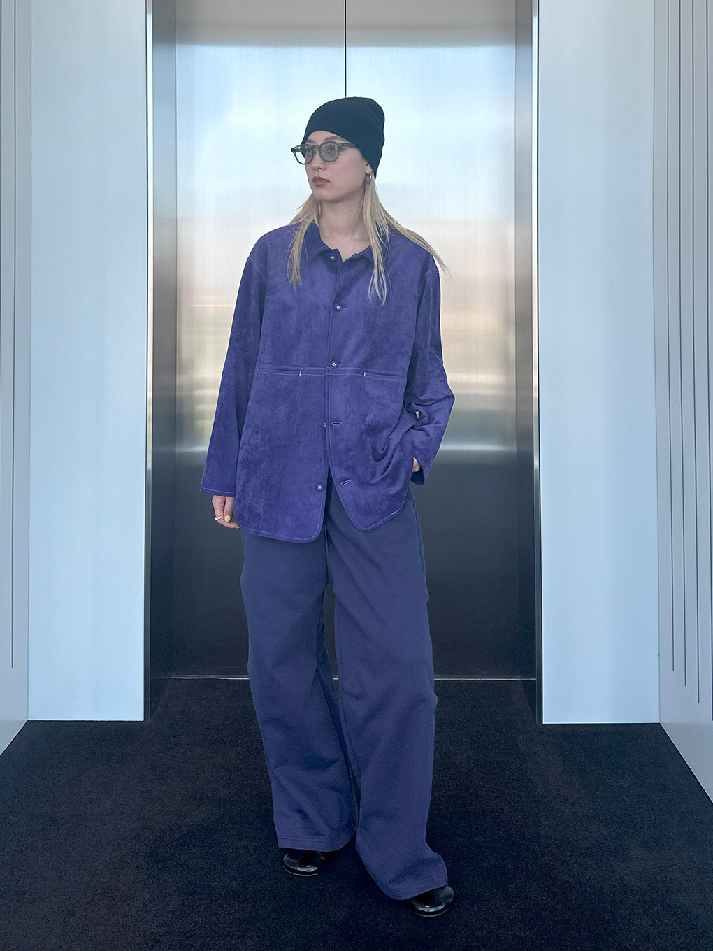 SYNTHETIC SUEDE SHIRT