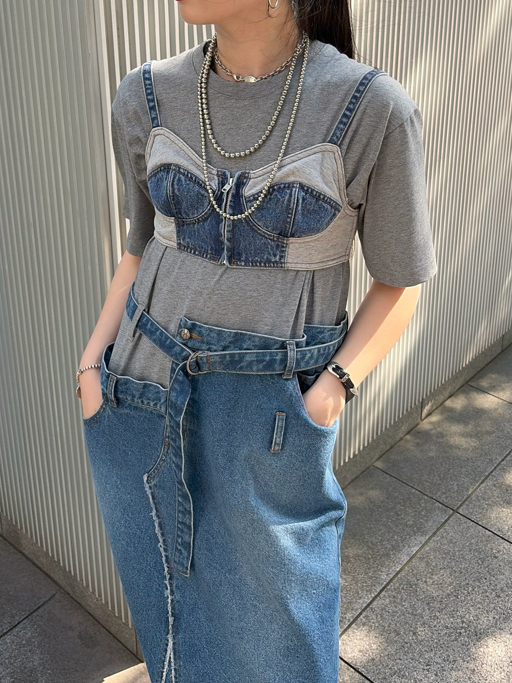FRENCHTERRY DENIM OP