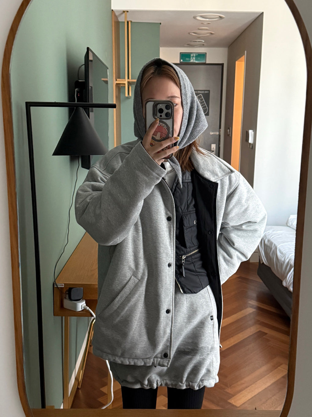 FRENCH TERRY REVERSIBLE COACH JACKET