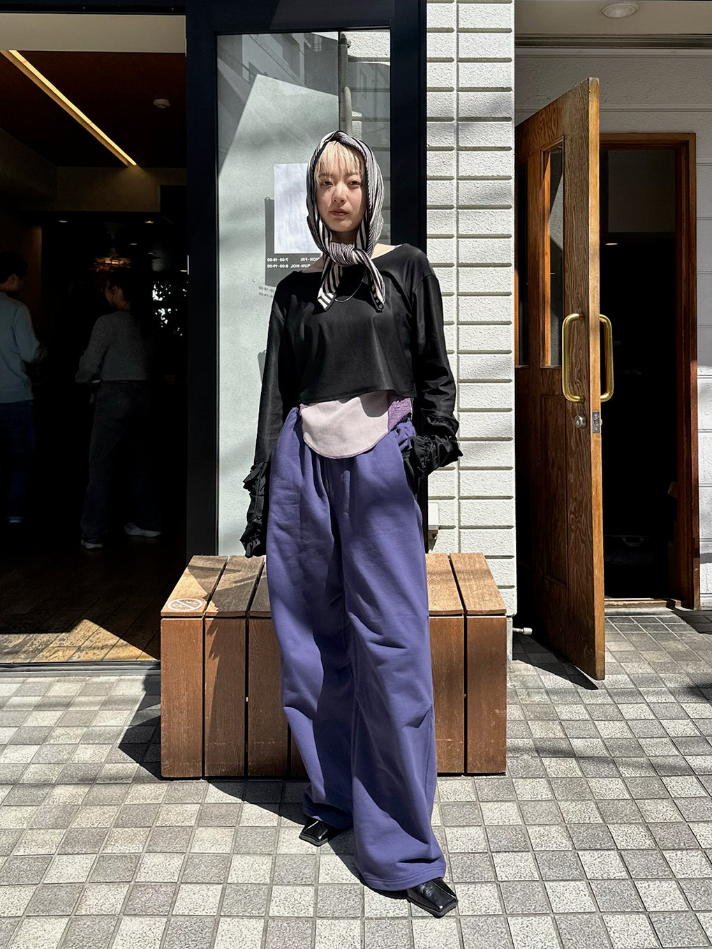 FRENCH TERRY WIDE PANTS