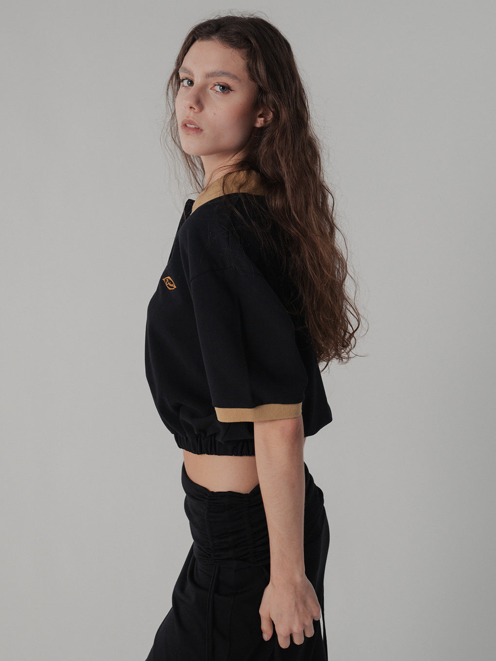 CROPPED POLO TEE