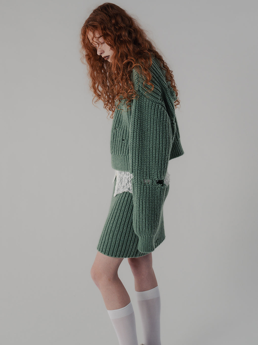 BOROBORO KNIT SKIRT