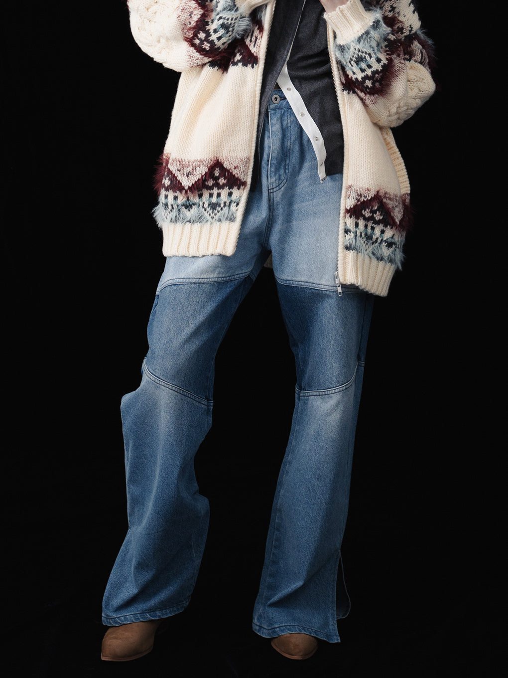 SEAM BOOT CUT E37 DENIM