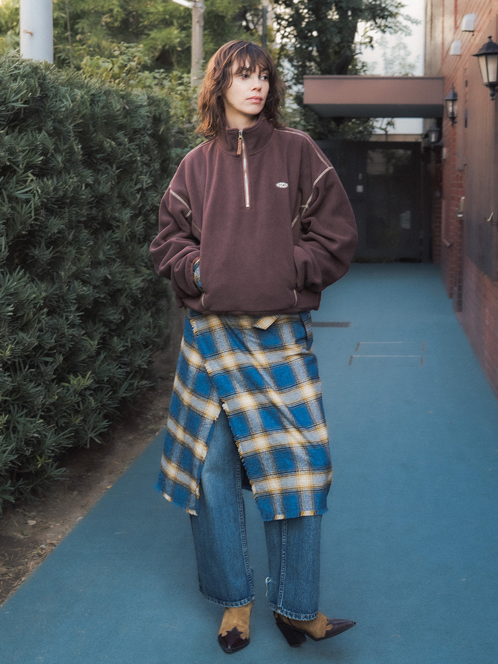 DISCUS FLEECE HALF ZIP PULLOVER