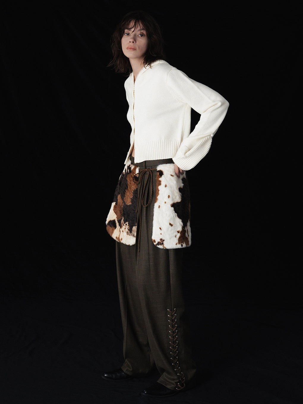 LACE UP BARREL PANTS