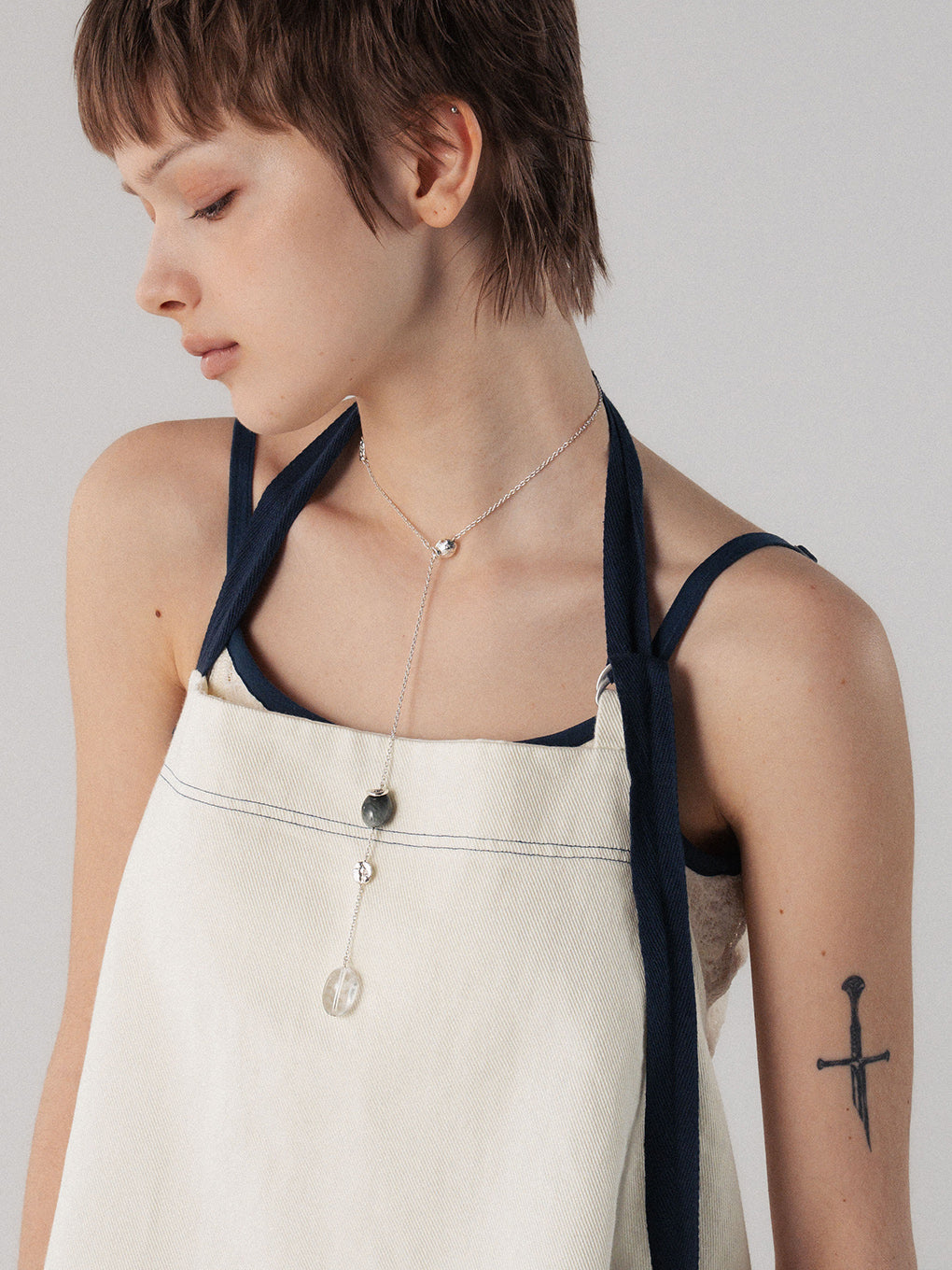 GARDEN QUARTZ LONG NECKLACE