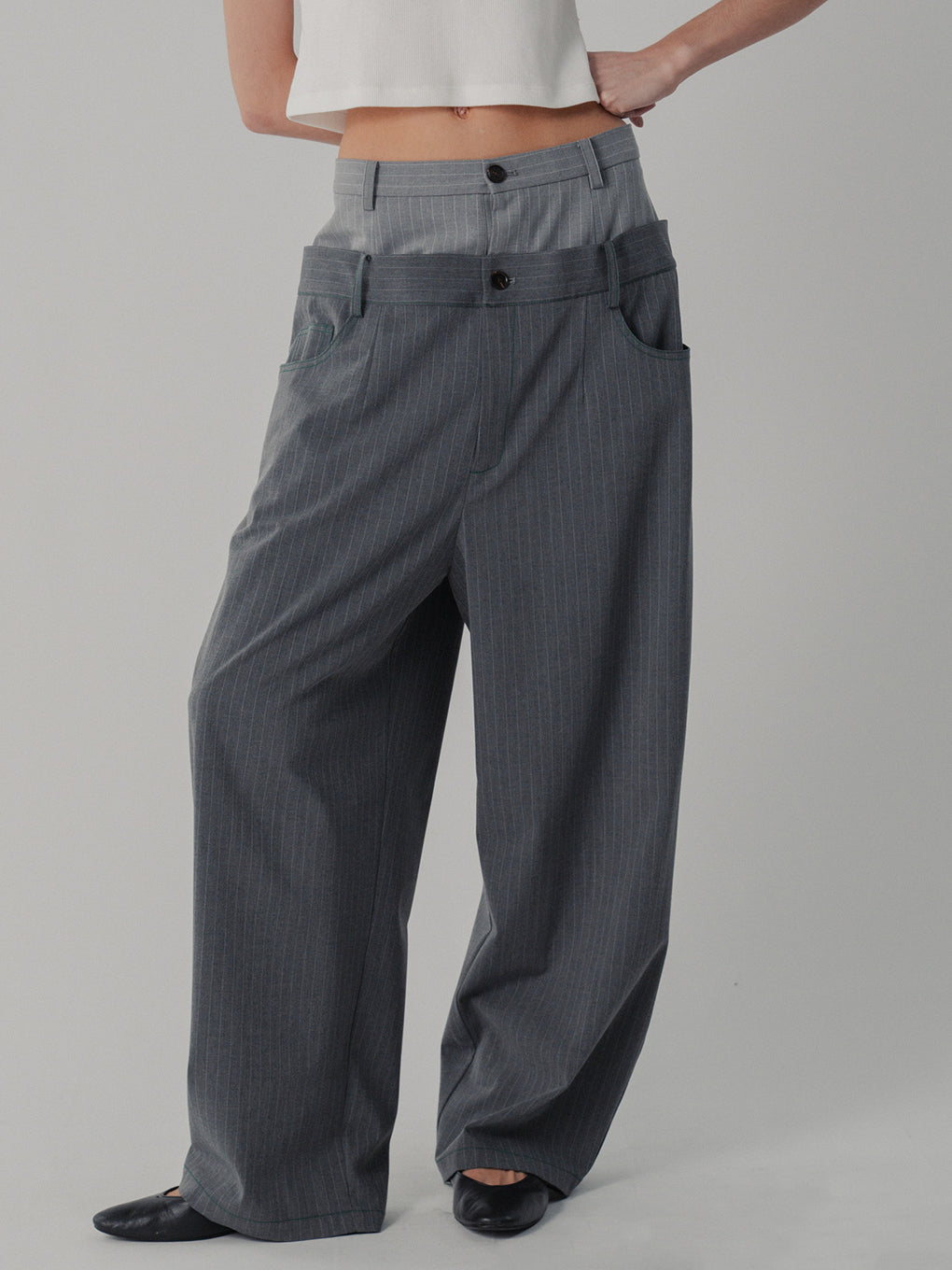 DOUBLE LOW WAIST PANTS
