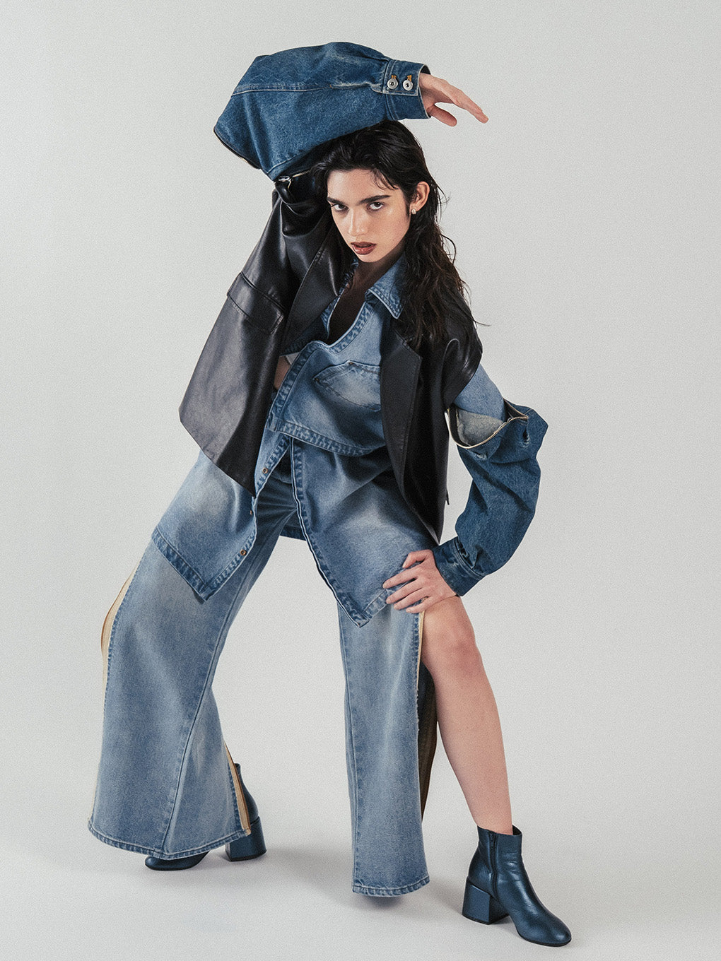 ZIP OPEN E01 DENIM