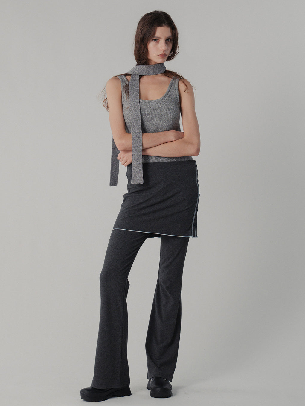 TIE WITH KNIT TANK