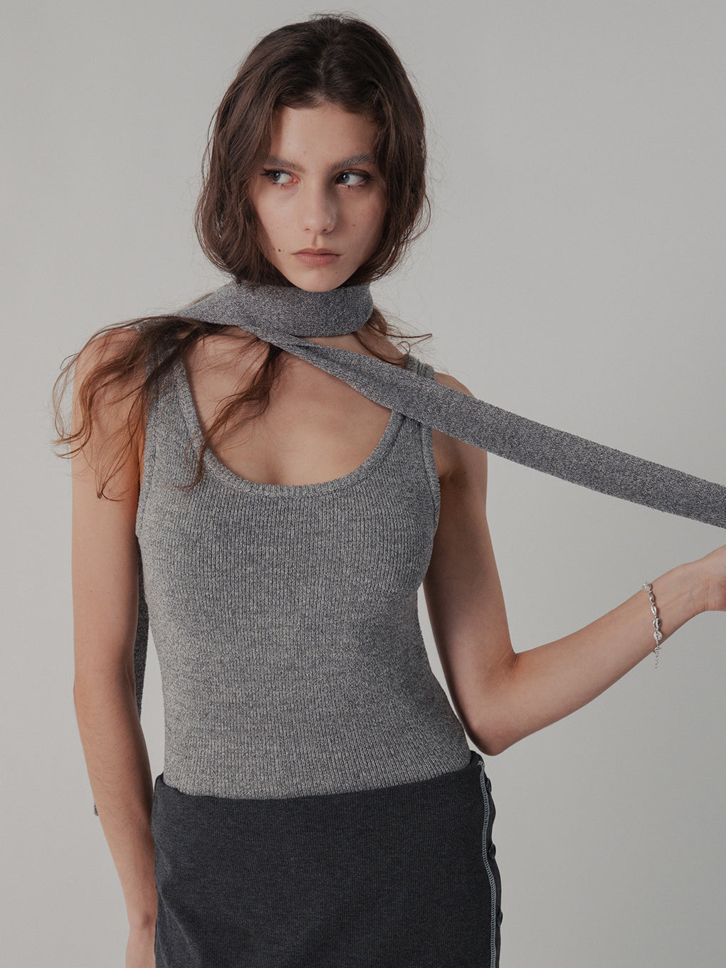 TIE WITH KNIT TANK