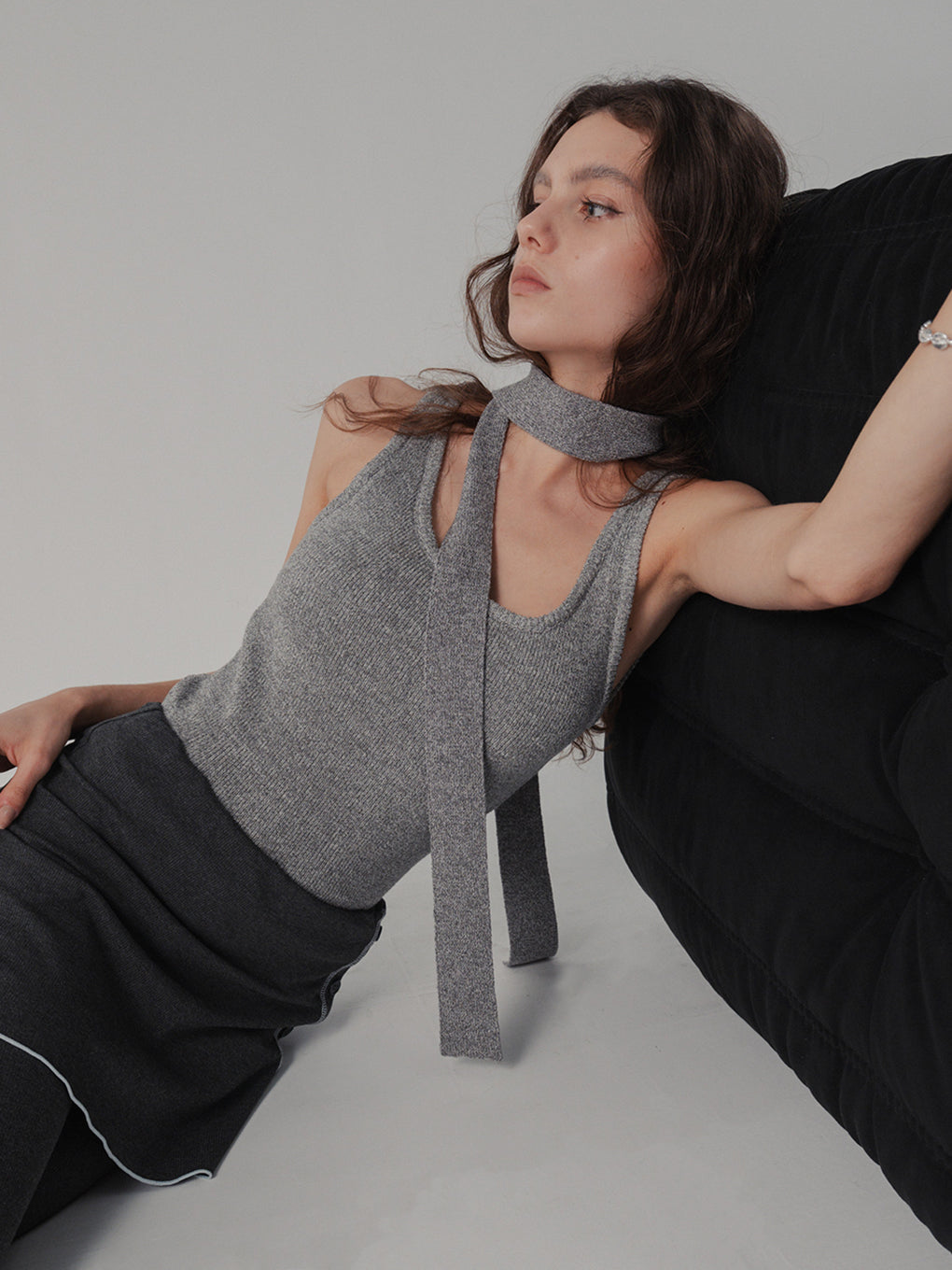 TIE WITH KNIT TANK