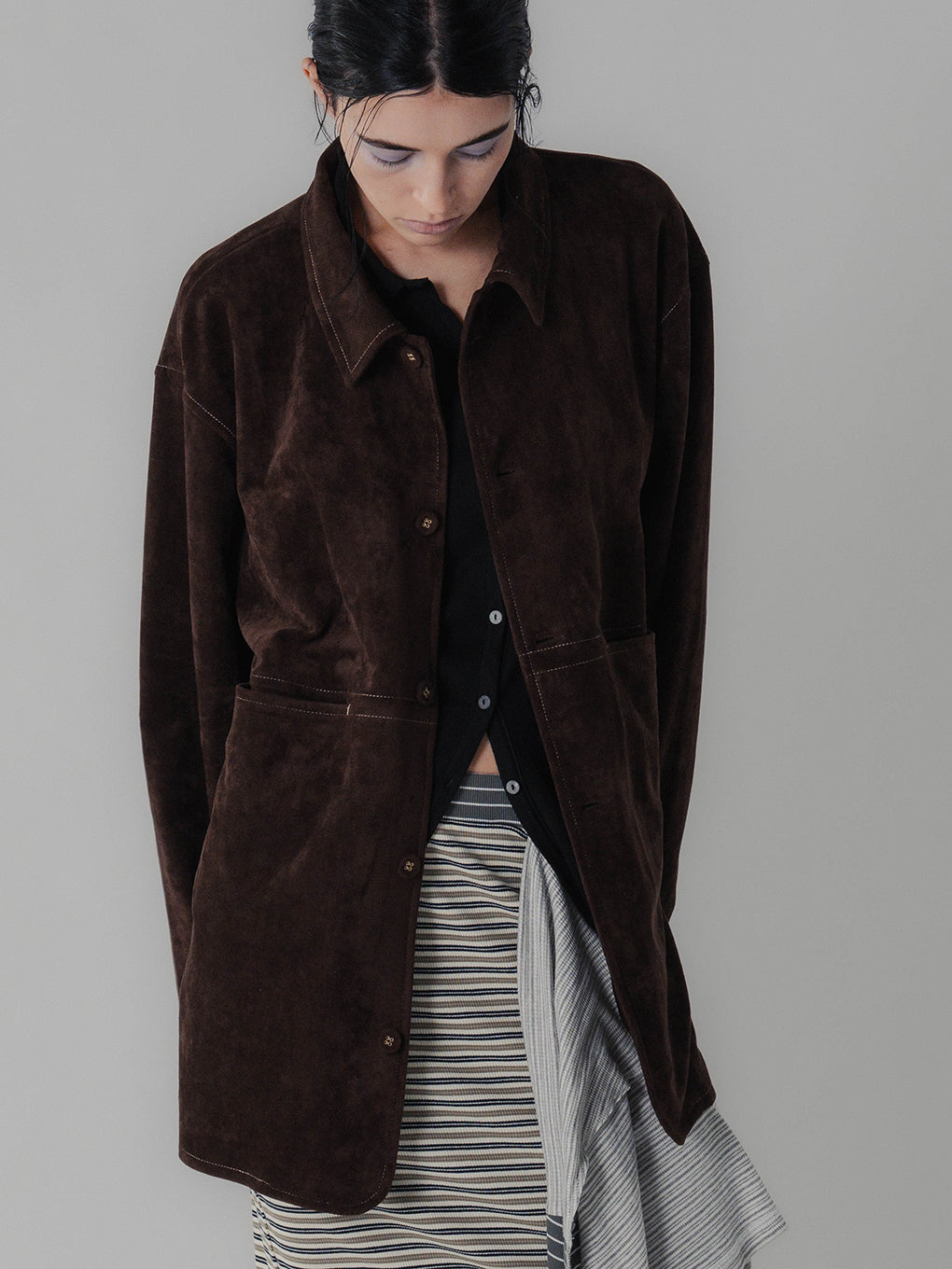 #2 SYNTHETIC SUEDE SHIRT