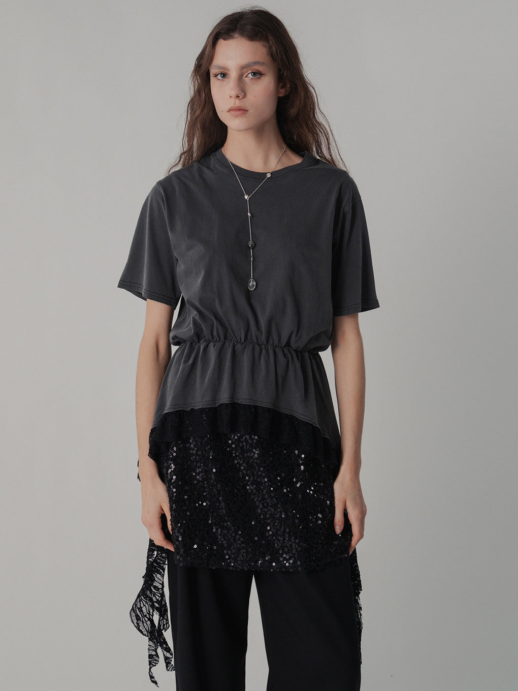 HEM LACE TEE