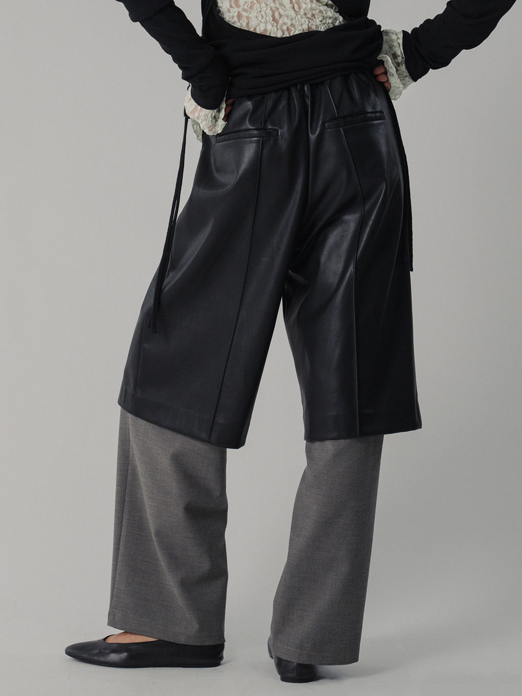 HALF LAYERED PANTS