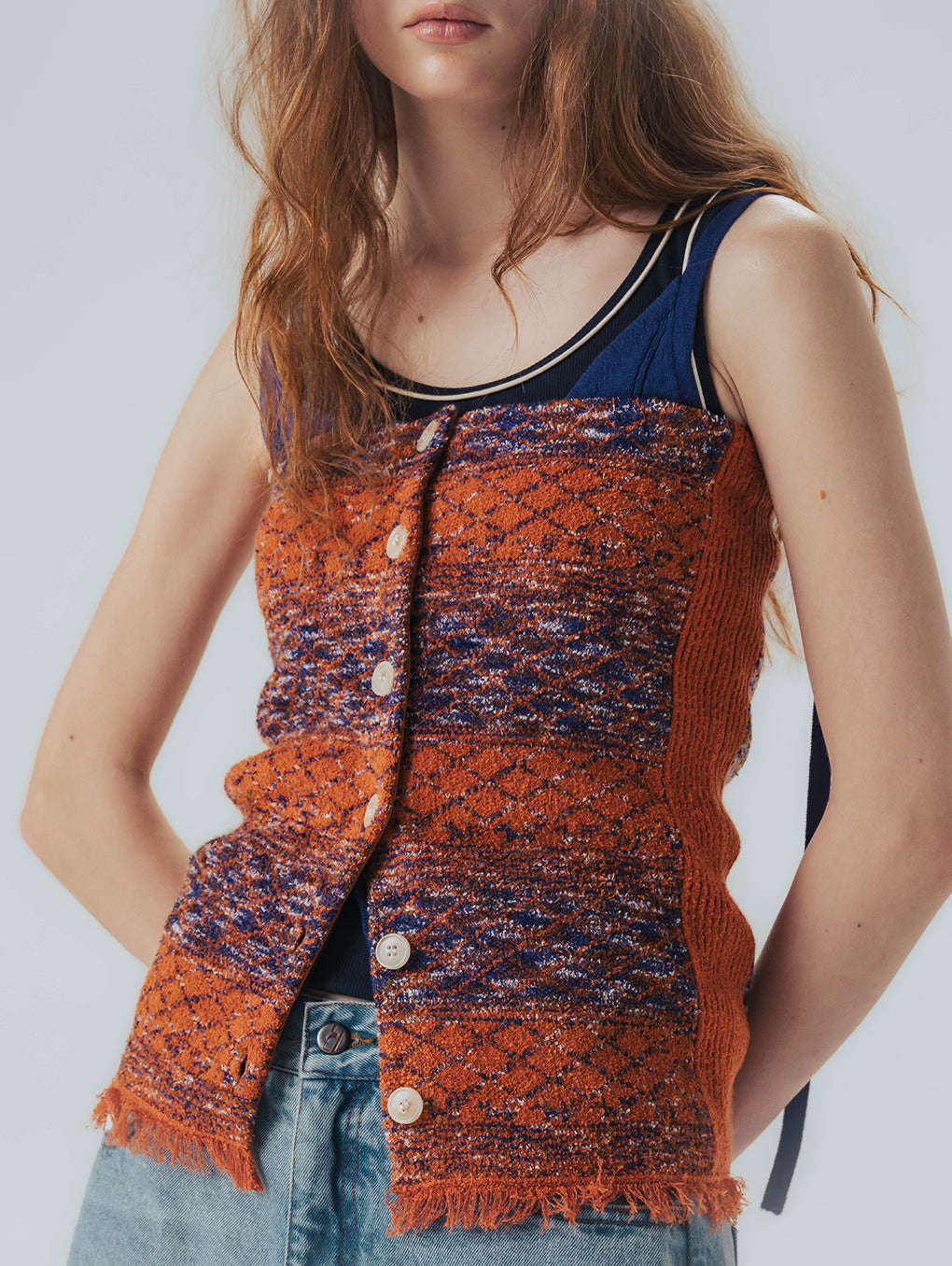 GEOMETRIC KNIT CORSET