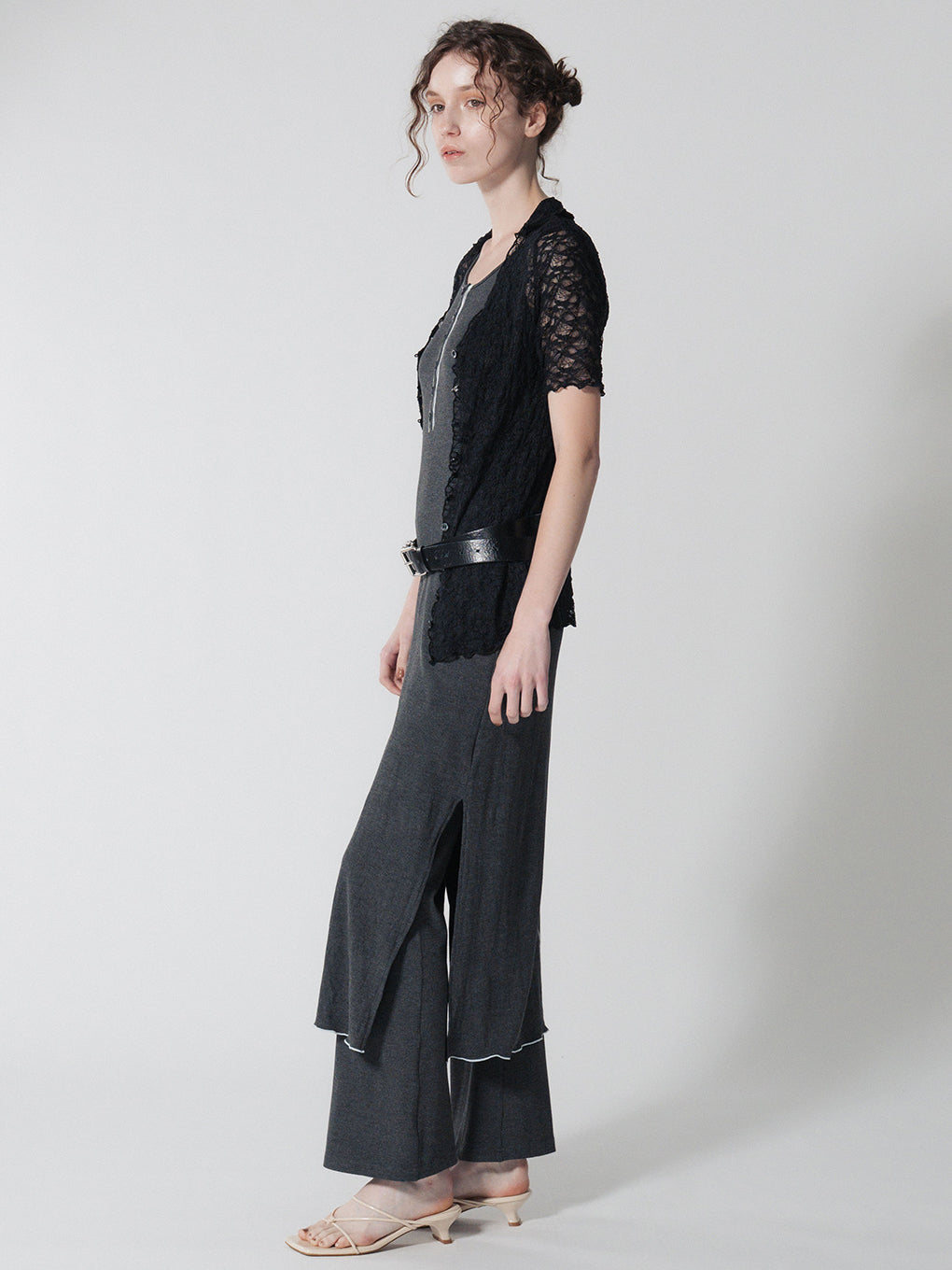 MELLOW RIB SKIRT PANTS