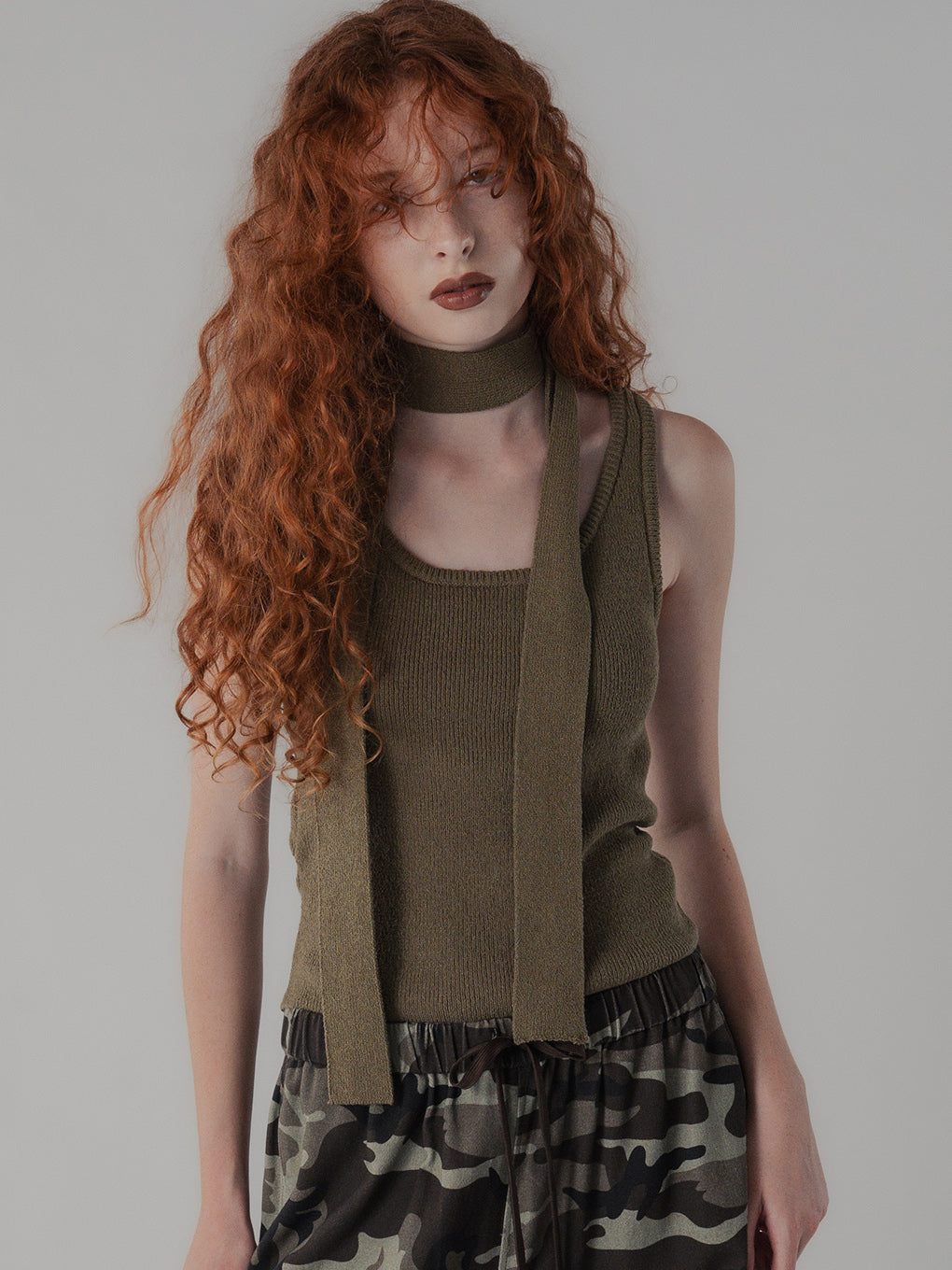 TIE WITH KNIT TANK