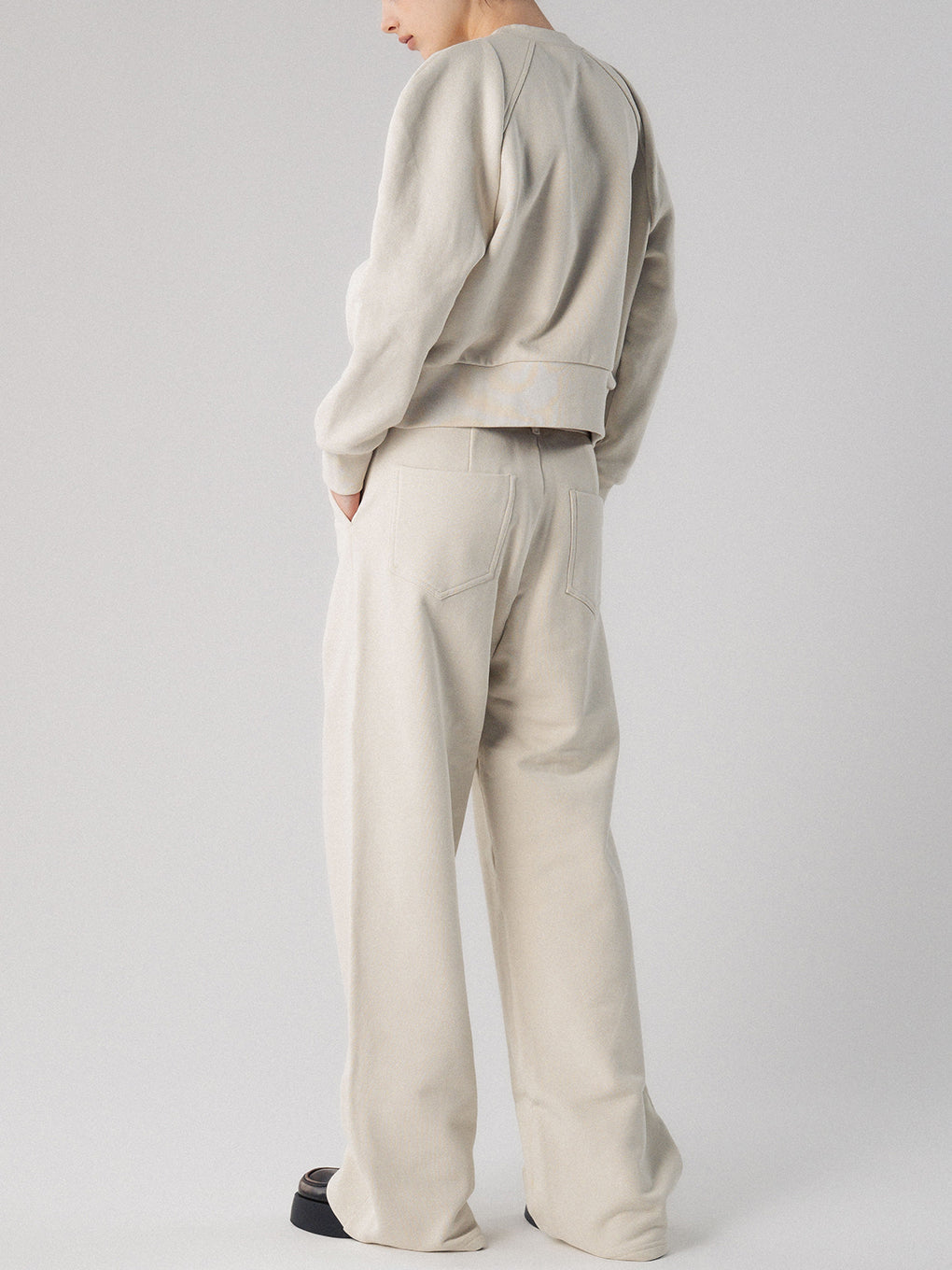 FRENCH TERRY FLARE PANTS