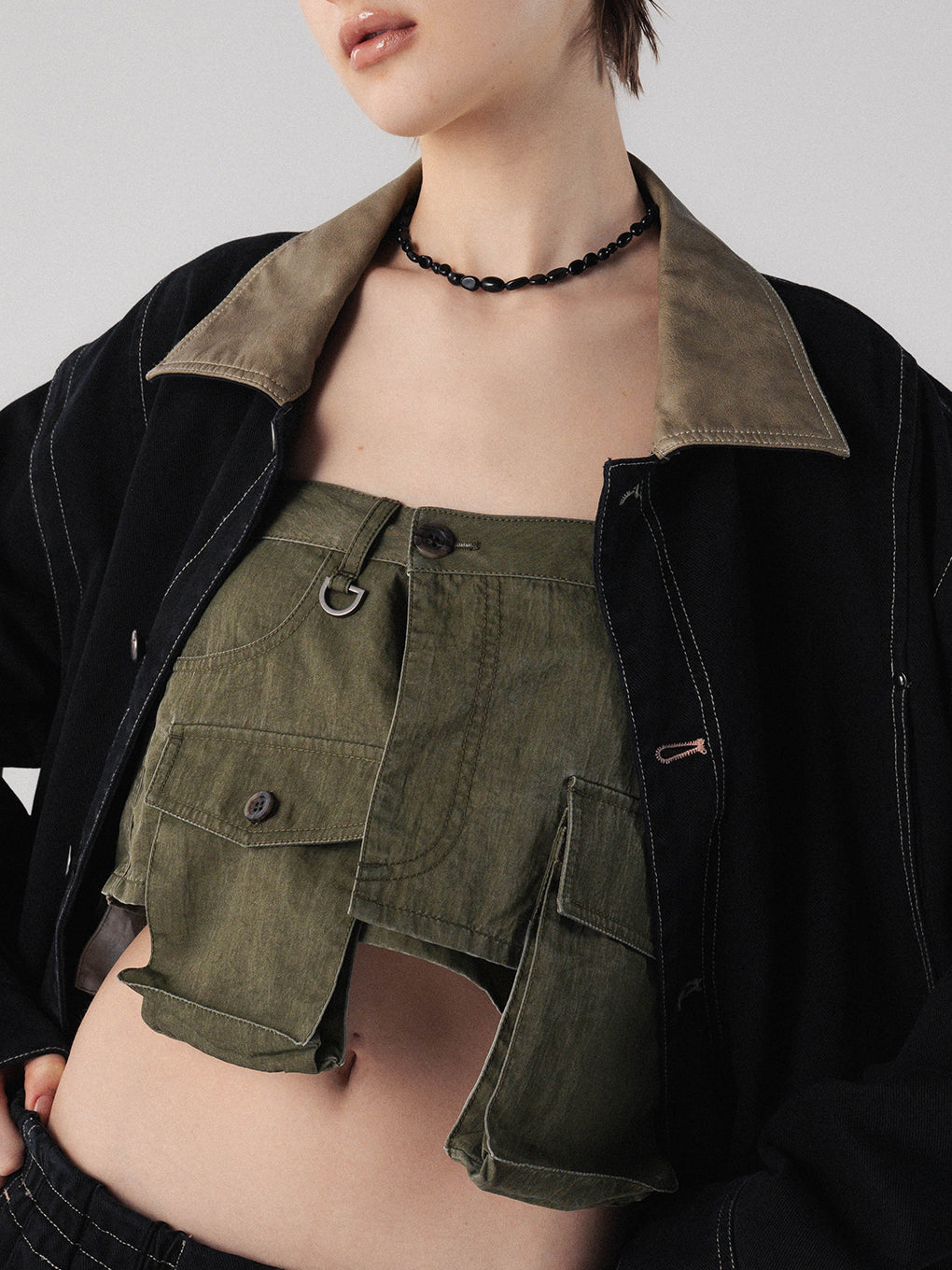 PIGMENT DYE UTILITY APRON