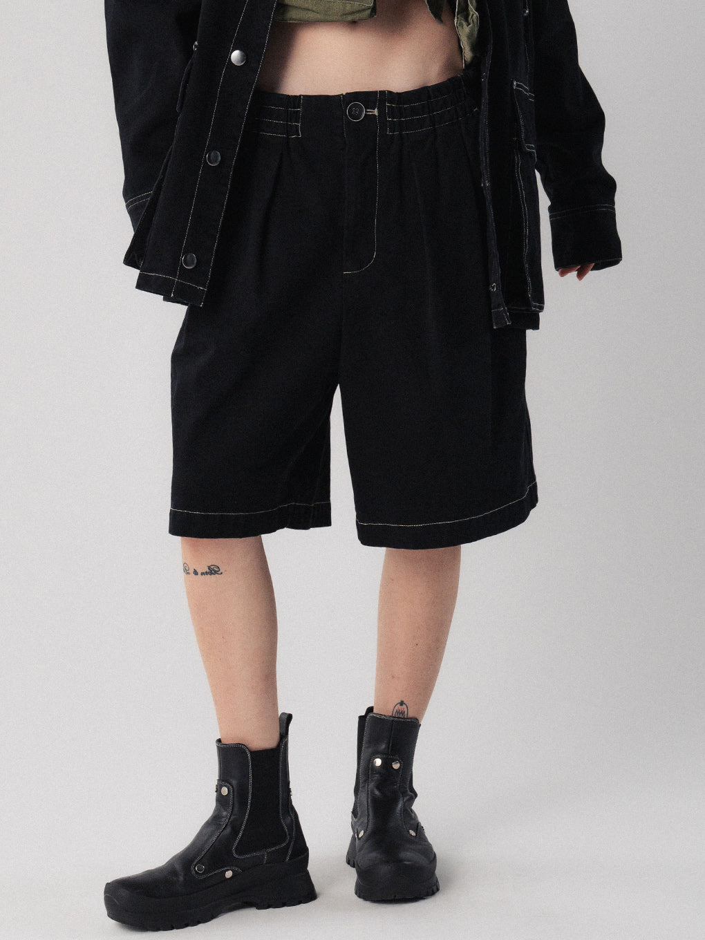 TWILL HALF PANTS