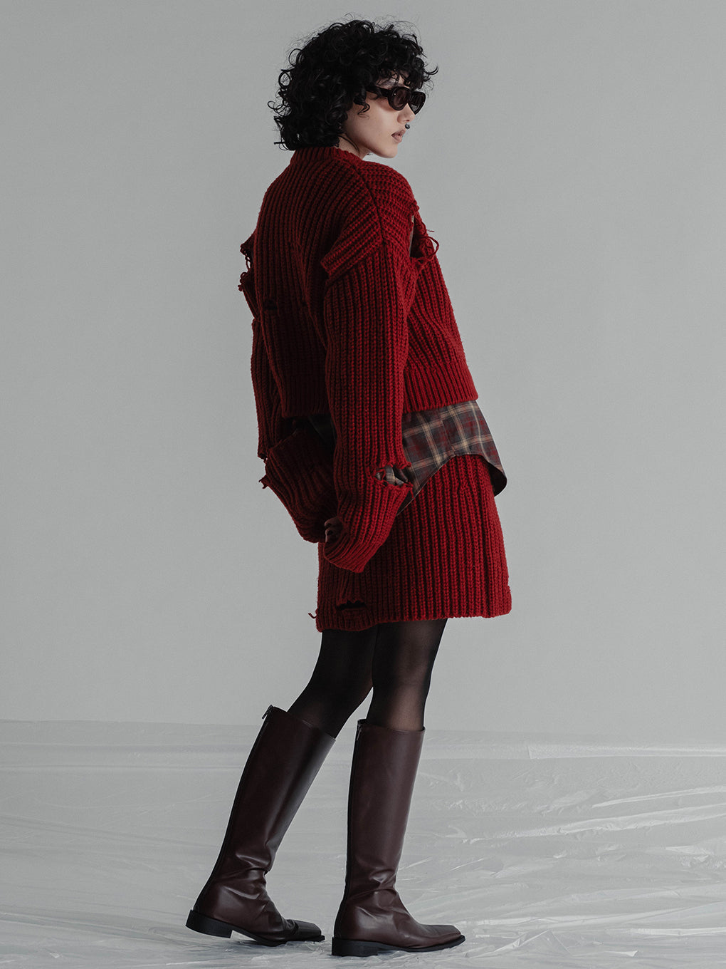 BOROBORO KNIT SKIRT