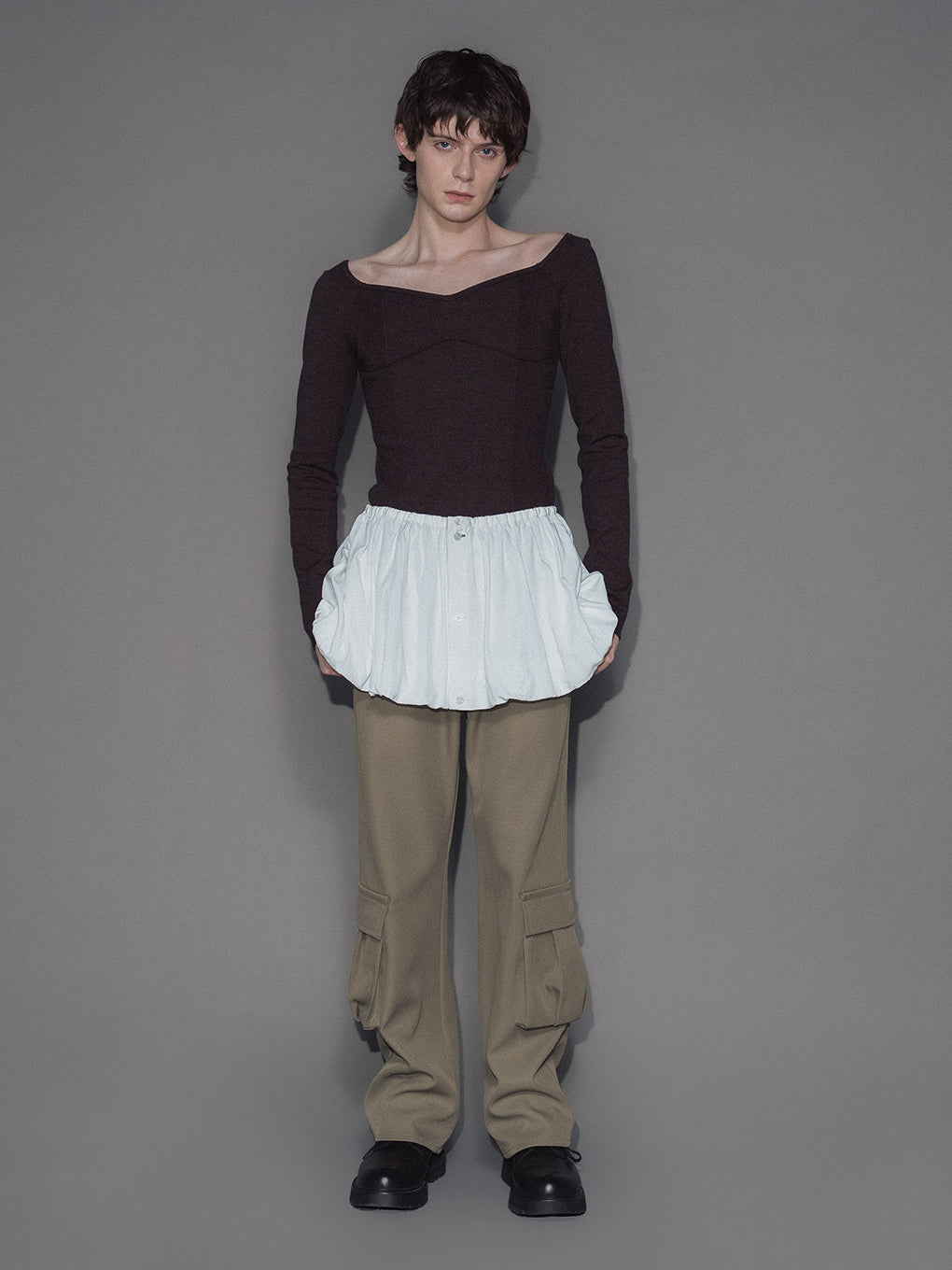 LOW WAIST CARGO PANTS