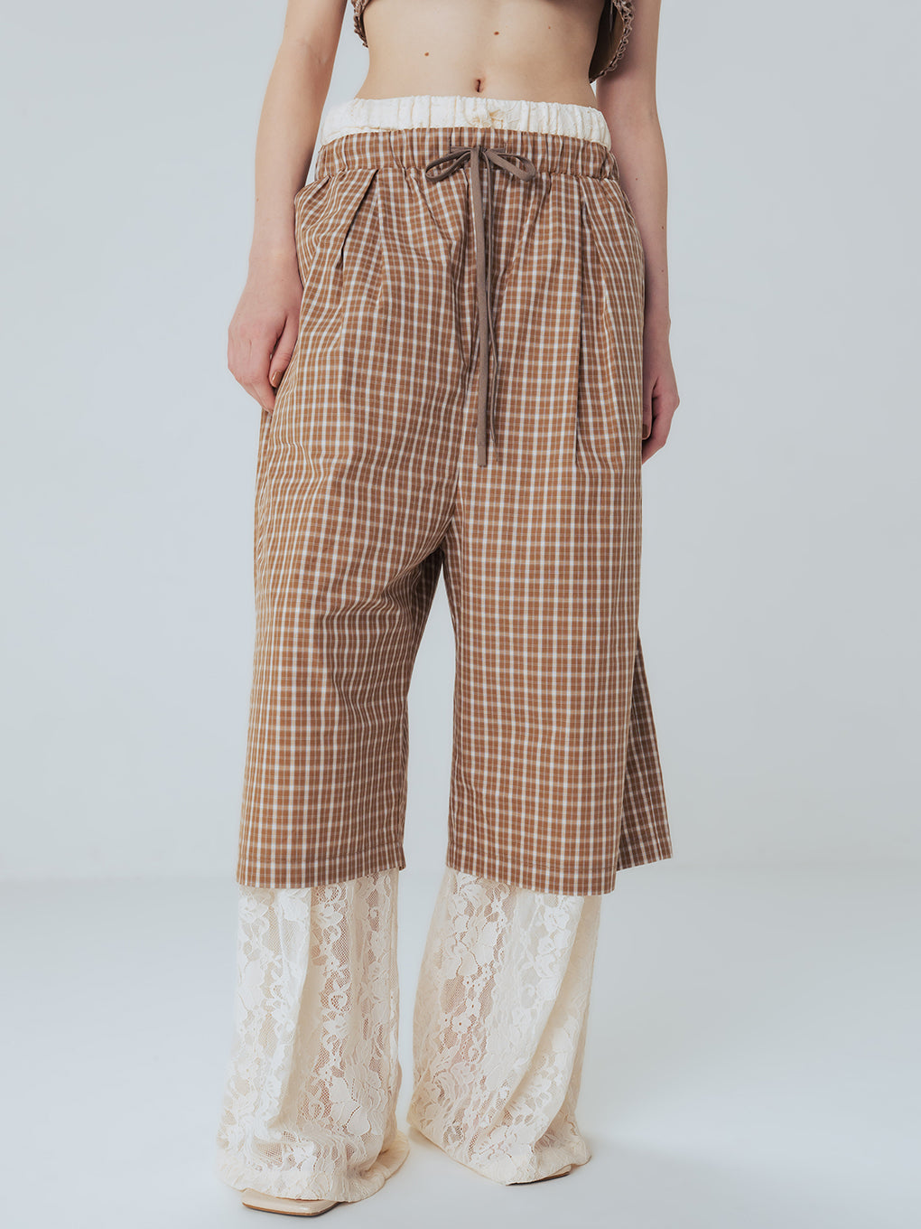 LACE WIDE PANTS